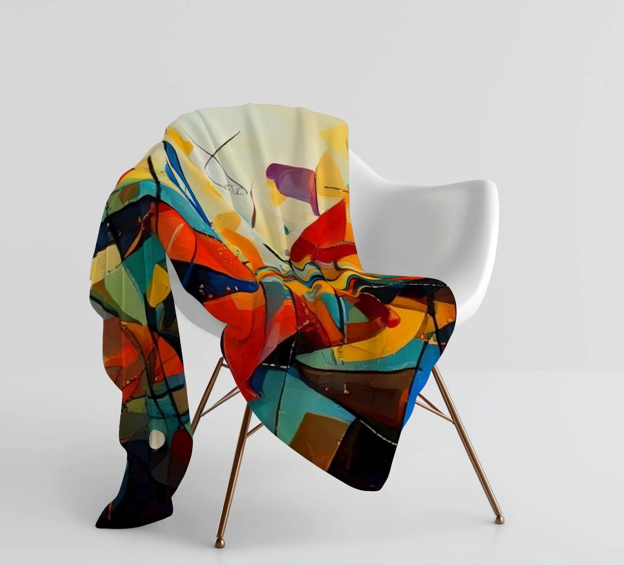 Abstract Geometric 001 coperta in pile da Art Unleashed