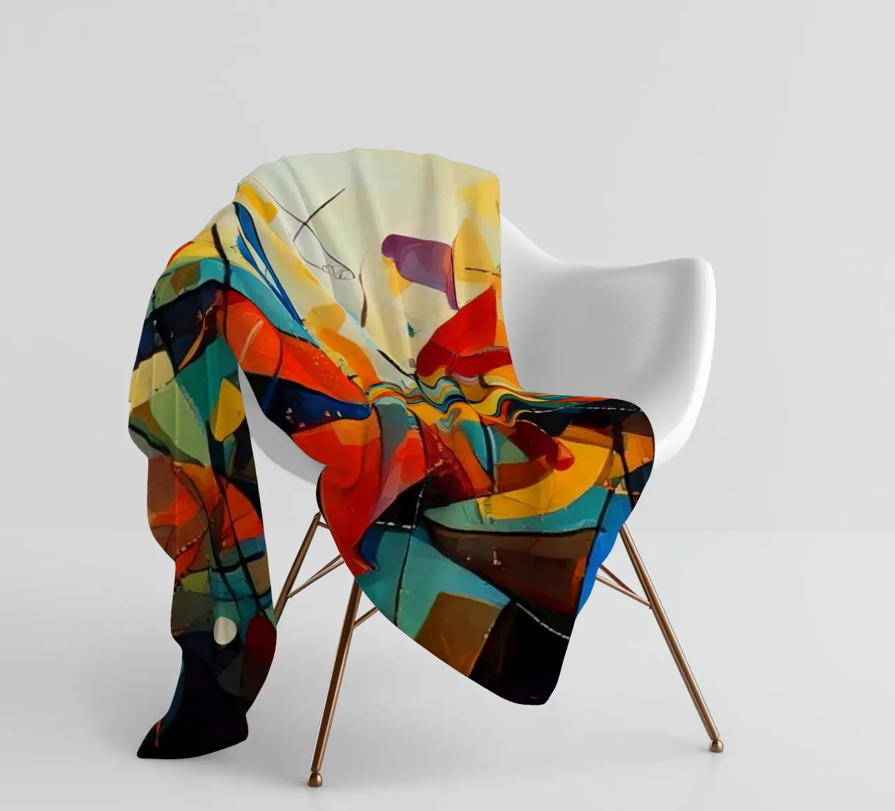 Abstract Geometric 001 coperta in pile da Art Unleashed