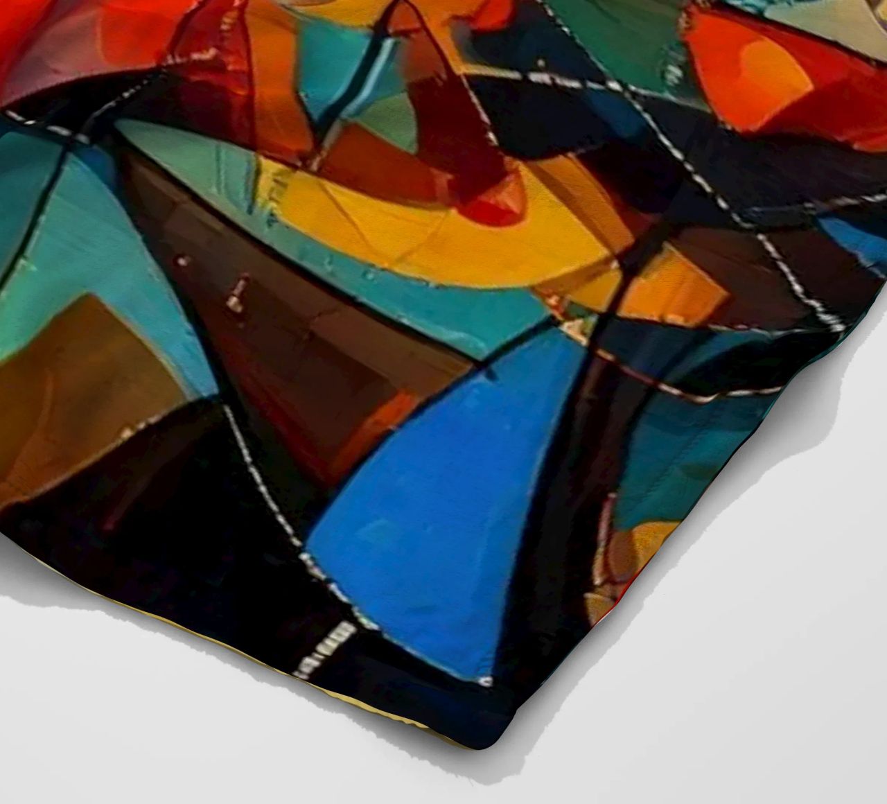 Abstract Geometric 001 coperta in pile da Art Unleashed