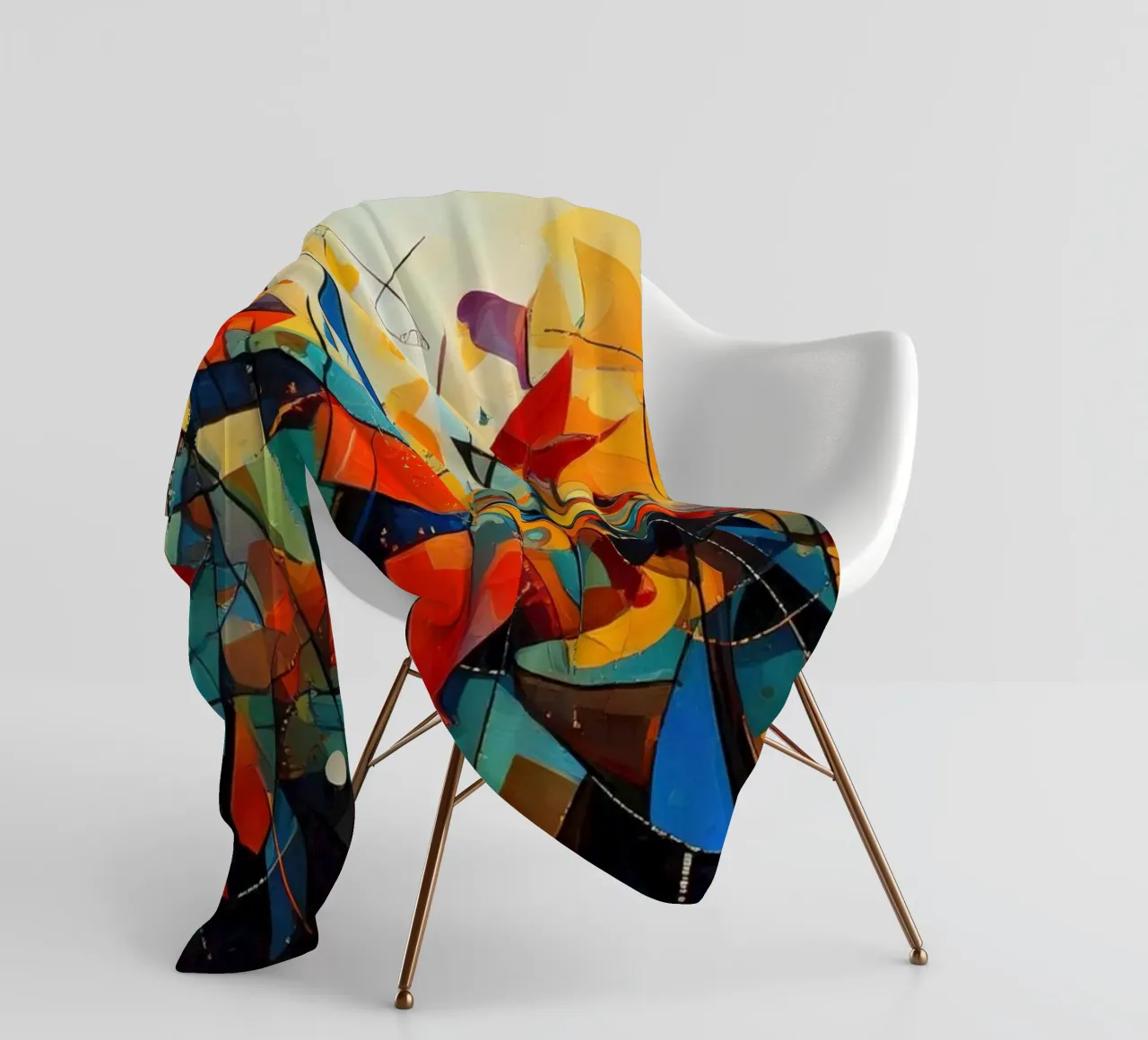 Abstract Geometric 001 coperta in pile da Art Unleashed