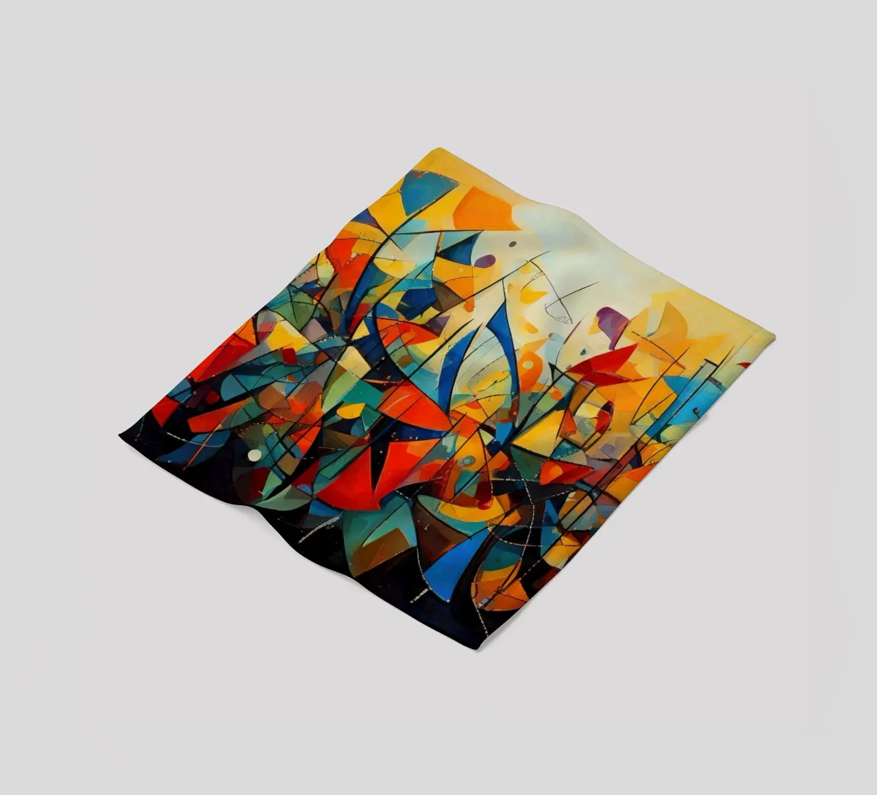 Abstract Geometric 001 coperta in pile da Art Unleashed