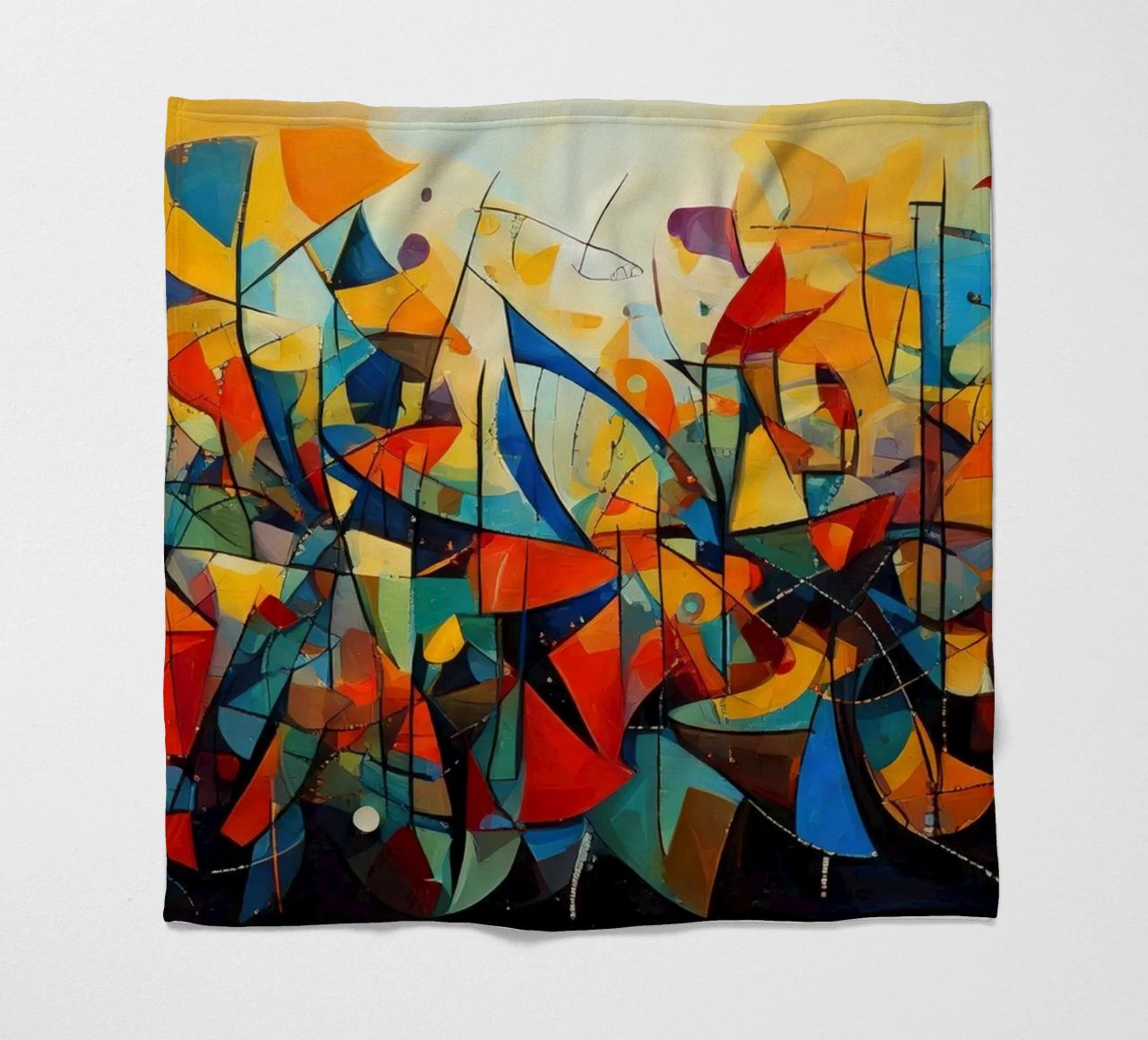 Abstract Geometric 001 coperta in pile da Art Unleashed