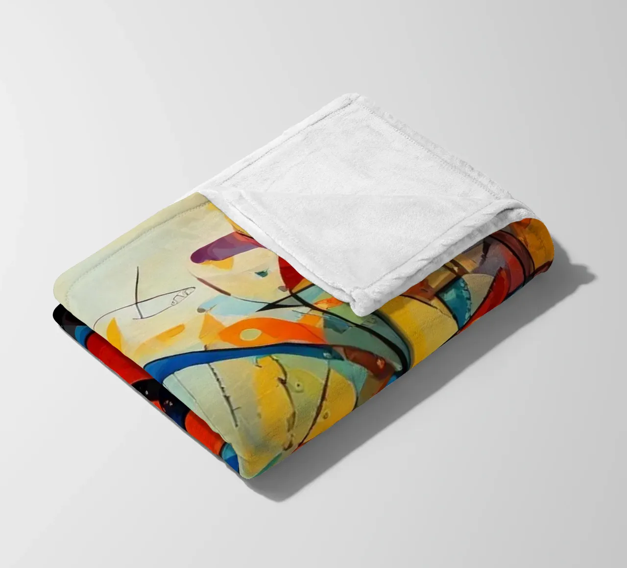 Abstract Geometric 001 coperta in pile da Art Unleashed