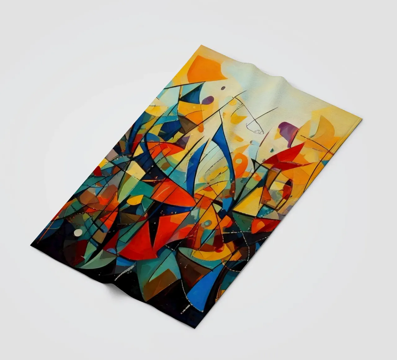 Abstract Geometric 001 coperta in pile da Art Unleashed