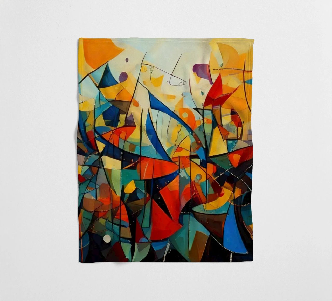 Abstract Geometric 001 coperta in pile da Art Unleashed