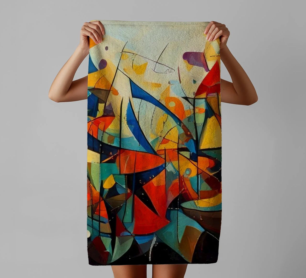 Abstract Geometric 001 asciugamano da bagno da Art Unleashed