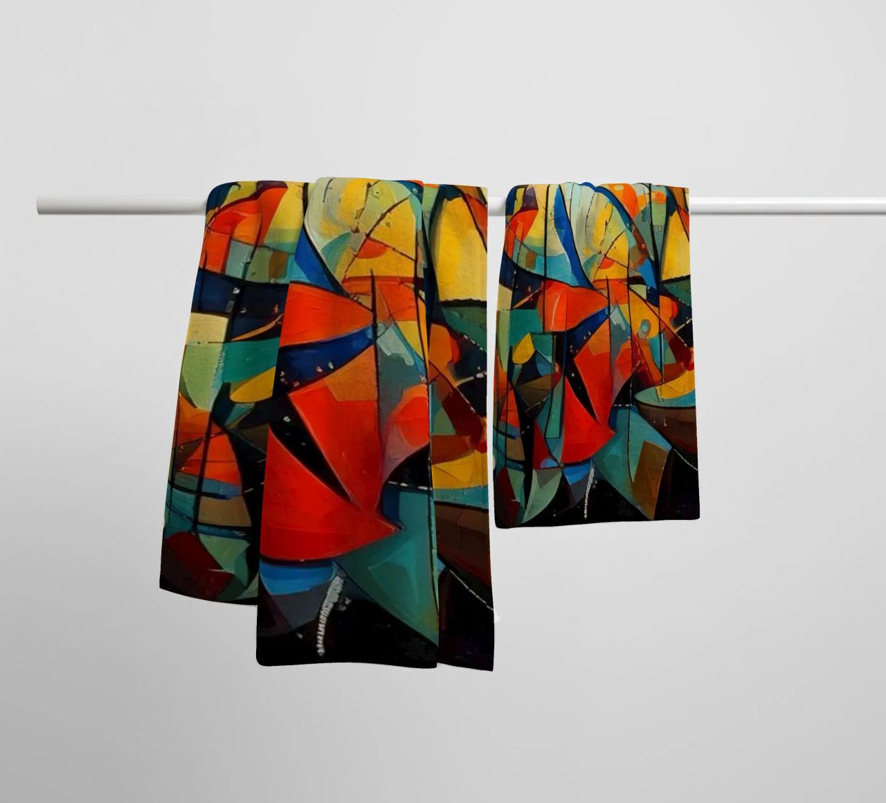 Abstract Geometric 001 asciugamano da bagno da Art Unleashed