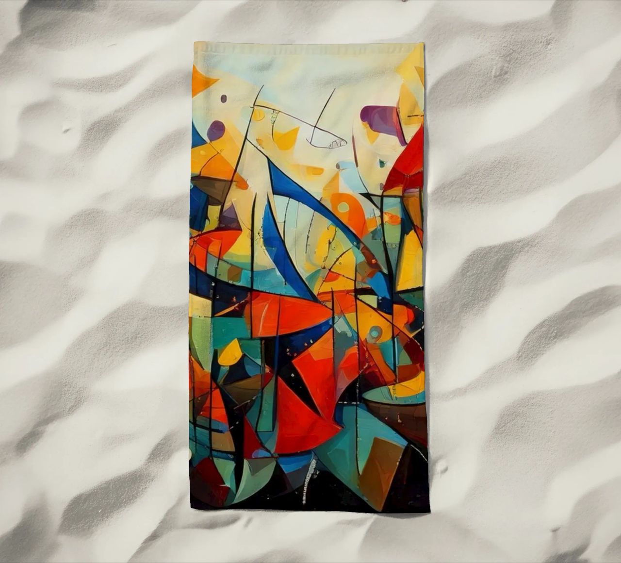 Abstract Geometric 001 telo mare da Art Unleashed