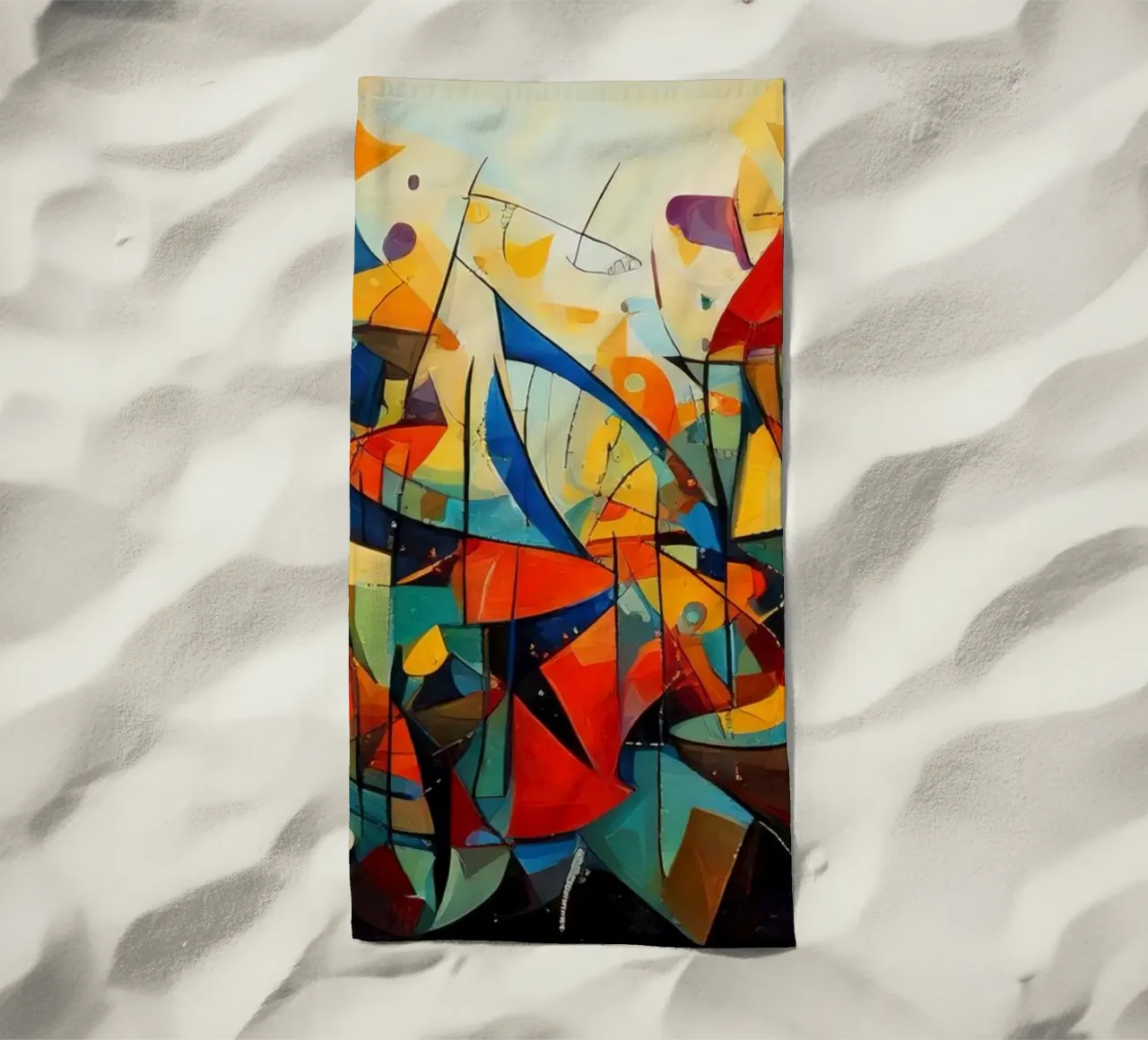 Abstract Geometric 001 telo mare da Art Unleashed