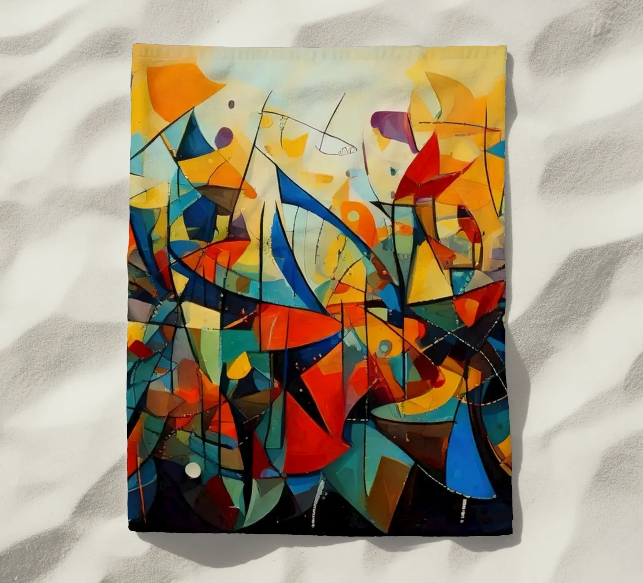 Abstract Geometric 001 telo mare da Art Unleashed