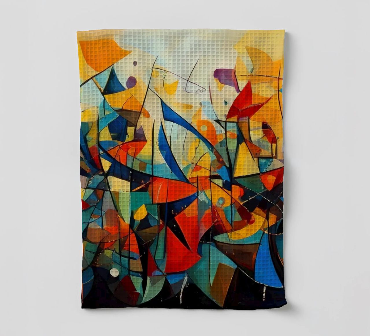 Abstract Geometric 001 canovaccio da cucina da Art Unleashed