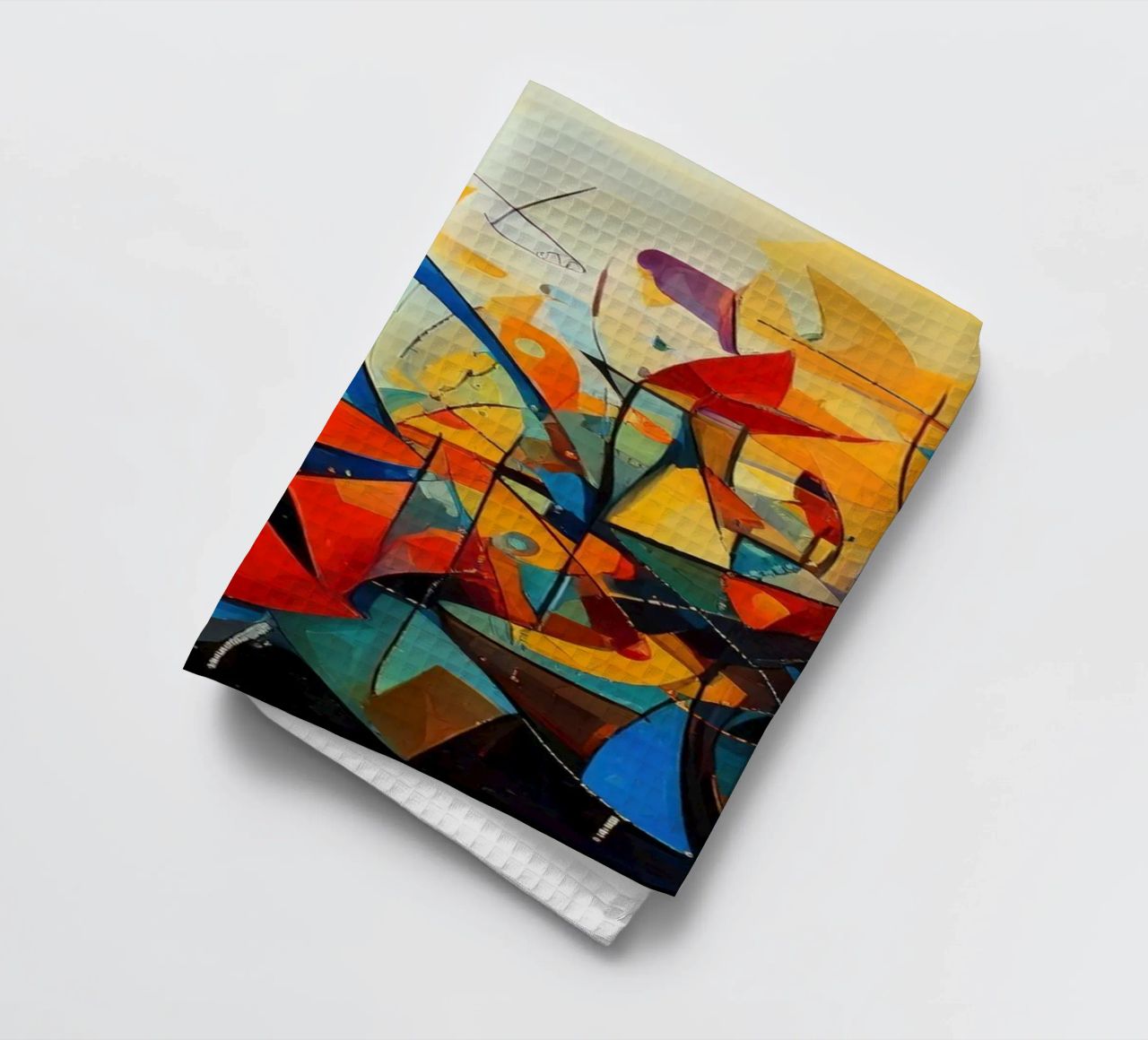 Abstract Geometric 001 canovaccio da cucina da Art Unleashed