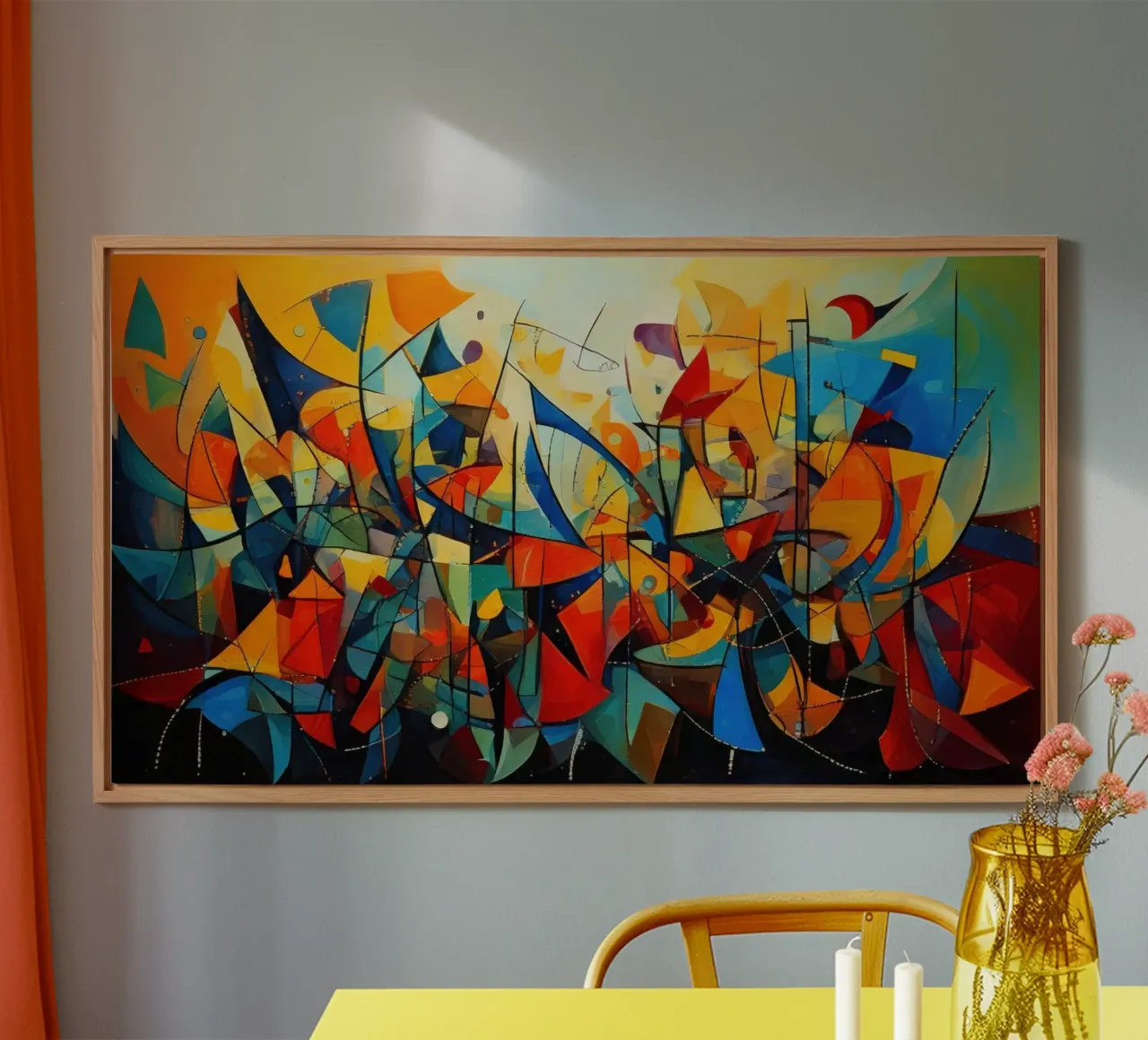 Abstract Geometric 001 alluminio dibond da Art Unleashed
