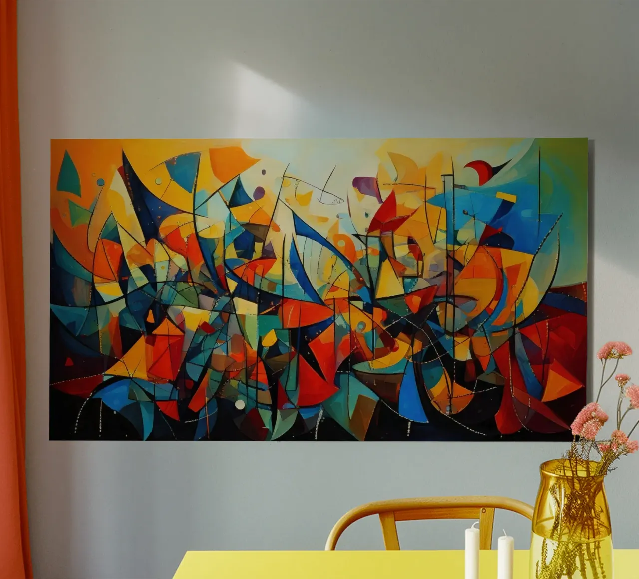 Abstract Geometric 001 alluminio dibond da Art Unleashed