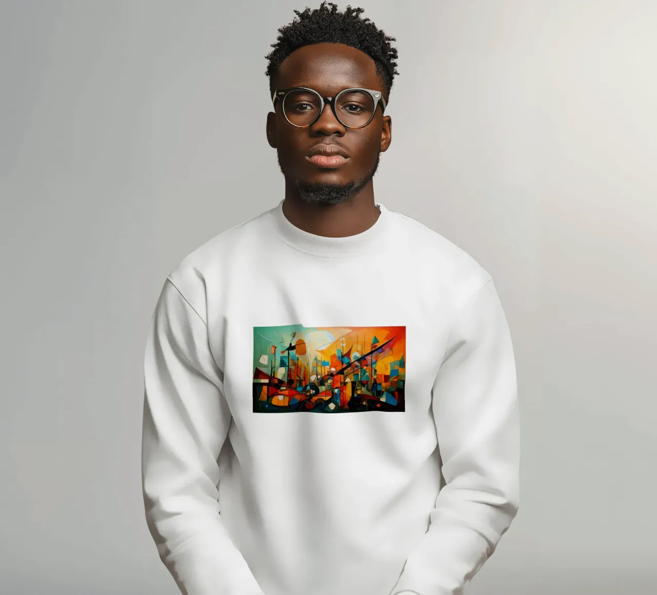Abstract Geometric 002 sweatshirt by Art Unleashed