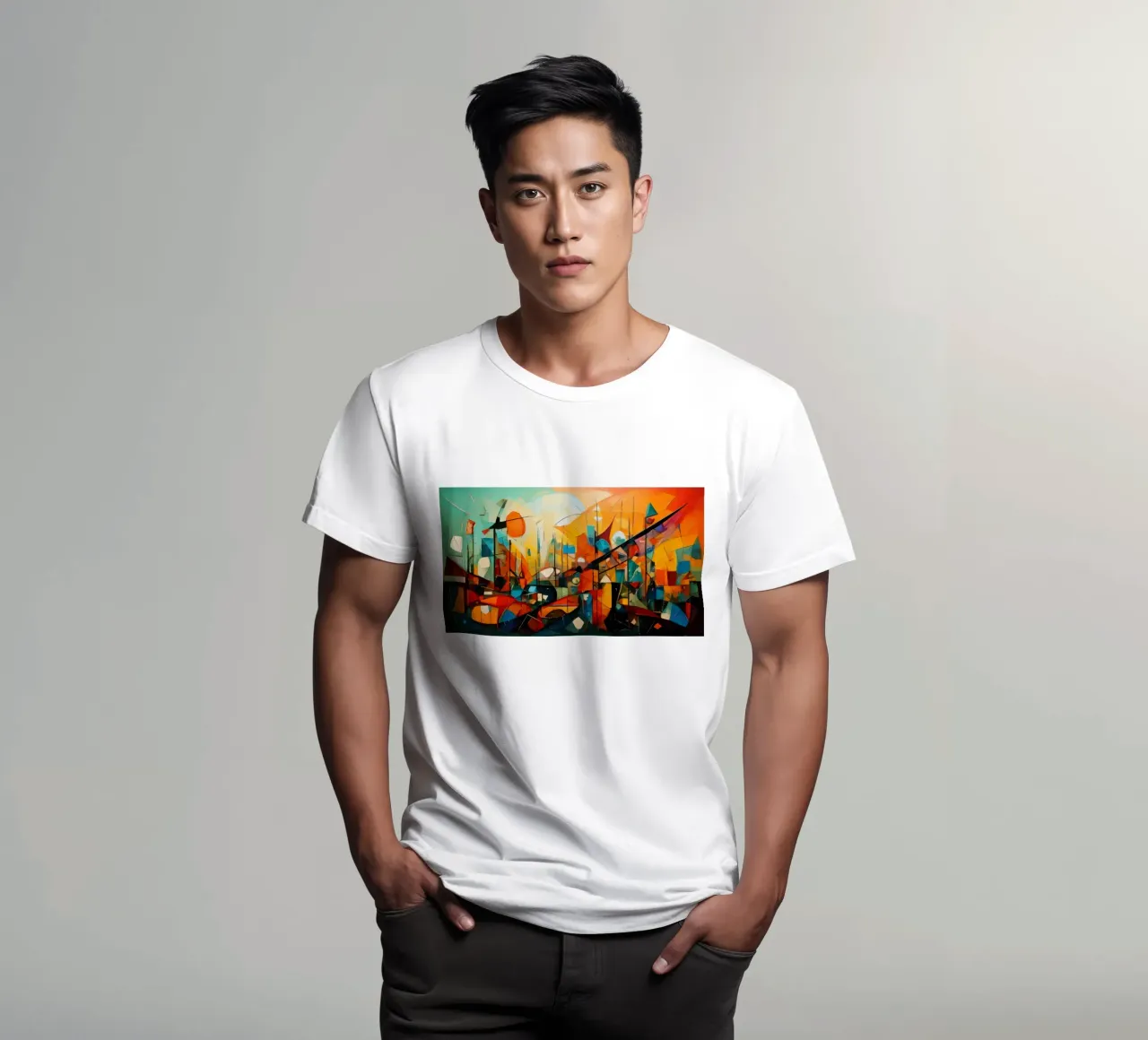 Abstract Geometric 002 t-shirt da Art Unleashed