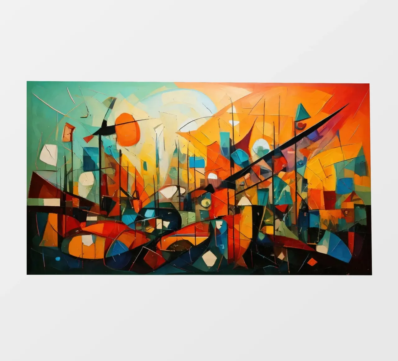 Abstract Geometric 002 telo in pvc da Art Unleashed