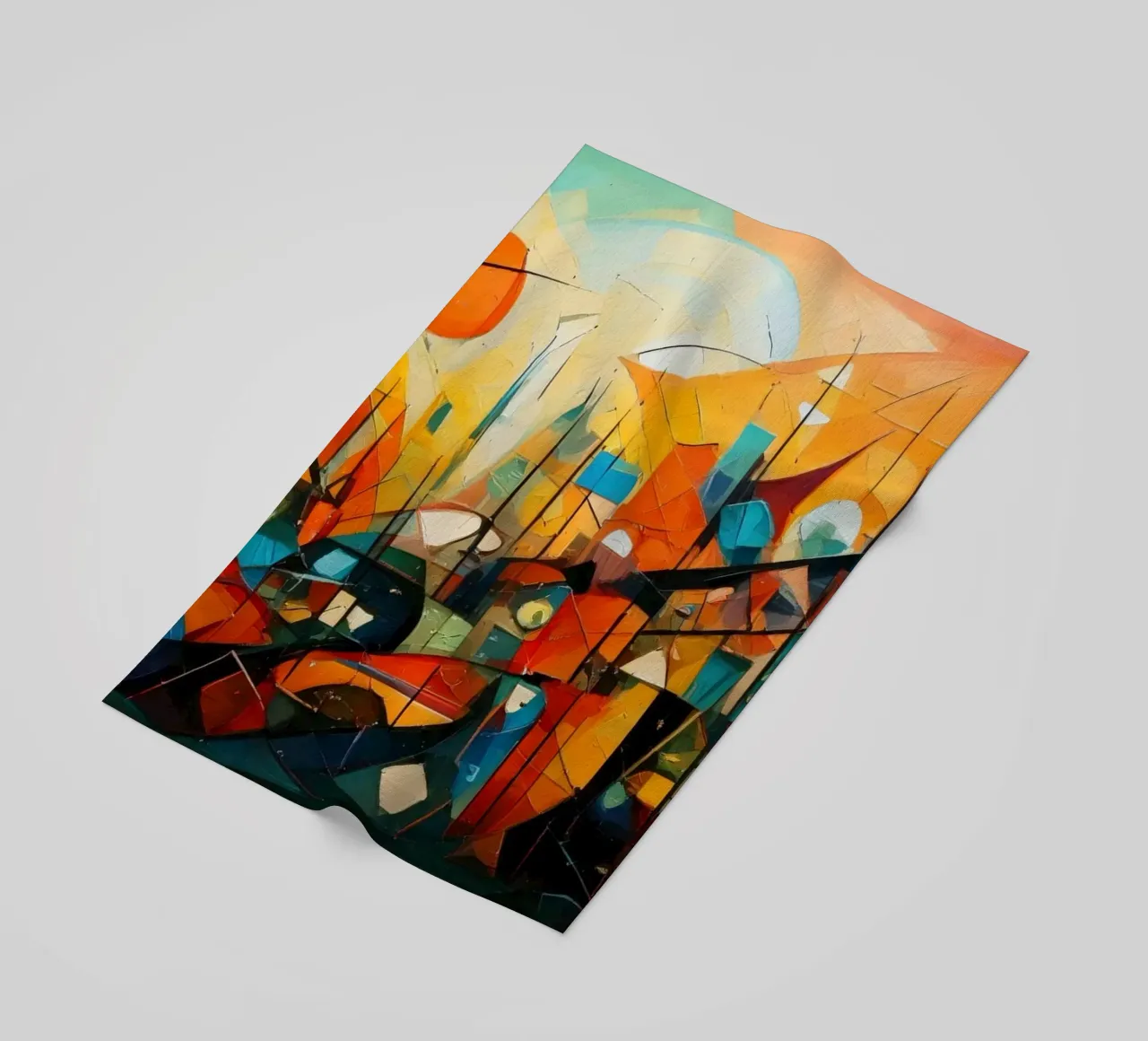 Abstract Geometric 002 telo mare da Art Unleashed
