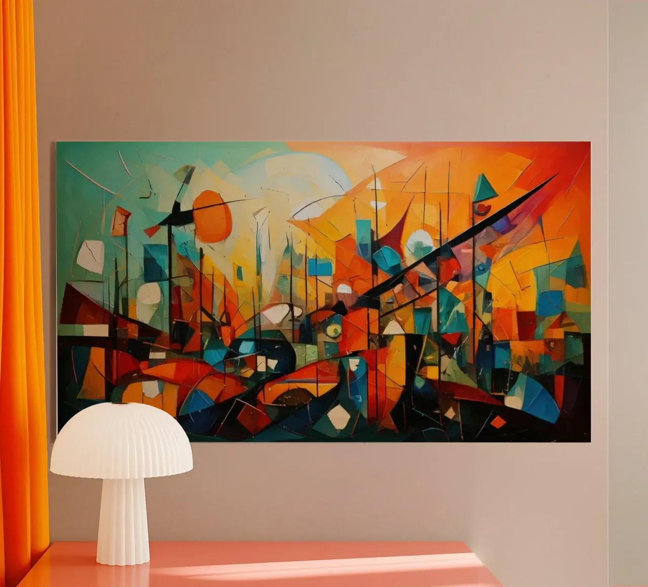 Abstract Geometric 002 product.type.acrylglas common.byCreator Art Unleashed