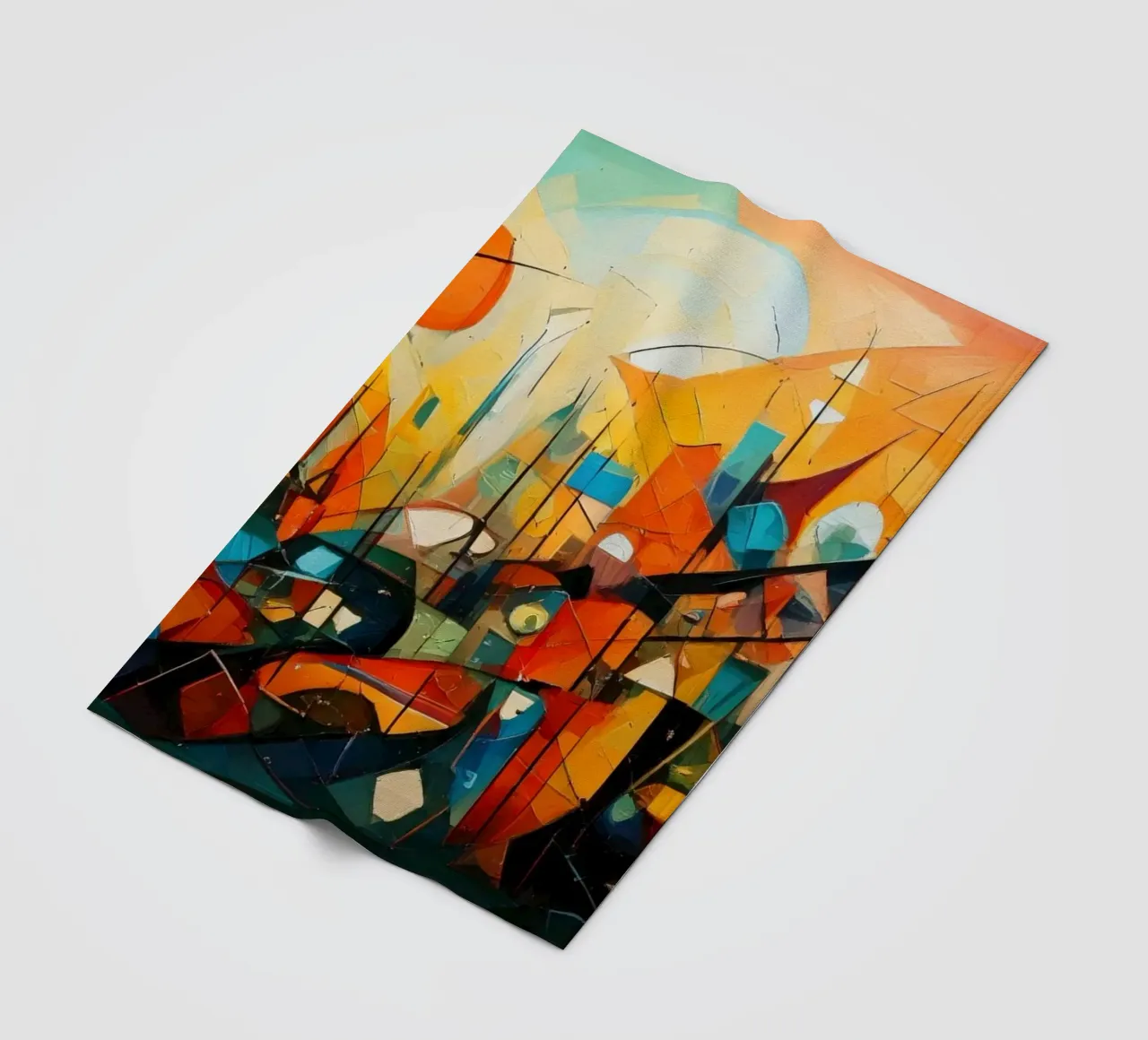 Abstract Geometric 002 coperta in pile da Art Unleashed
