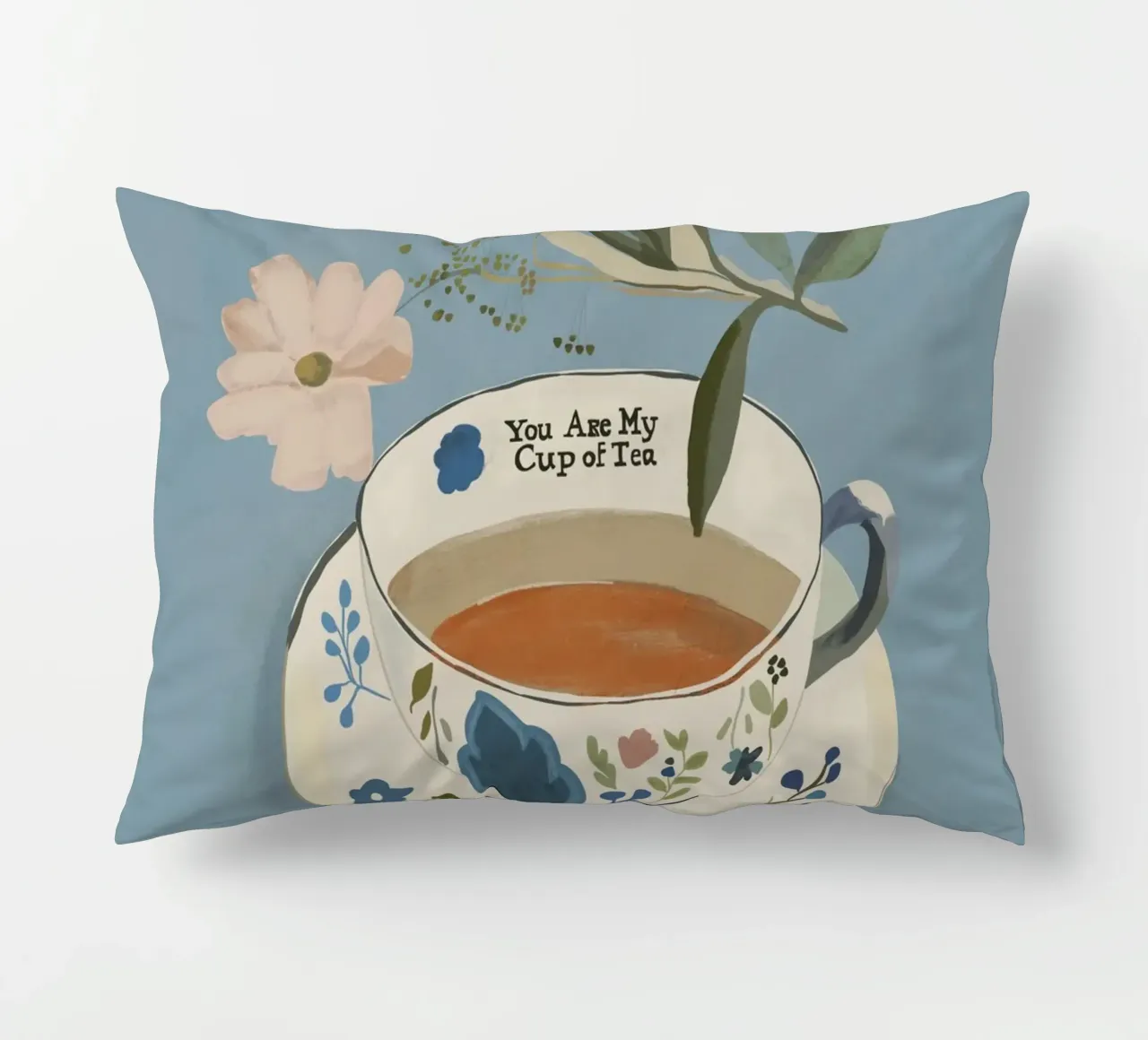 You are My Cup of Tea 3 decorative cushion by ThingDesign
