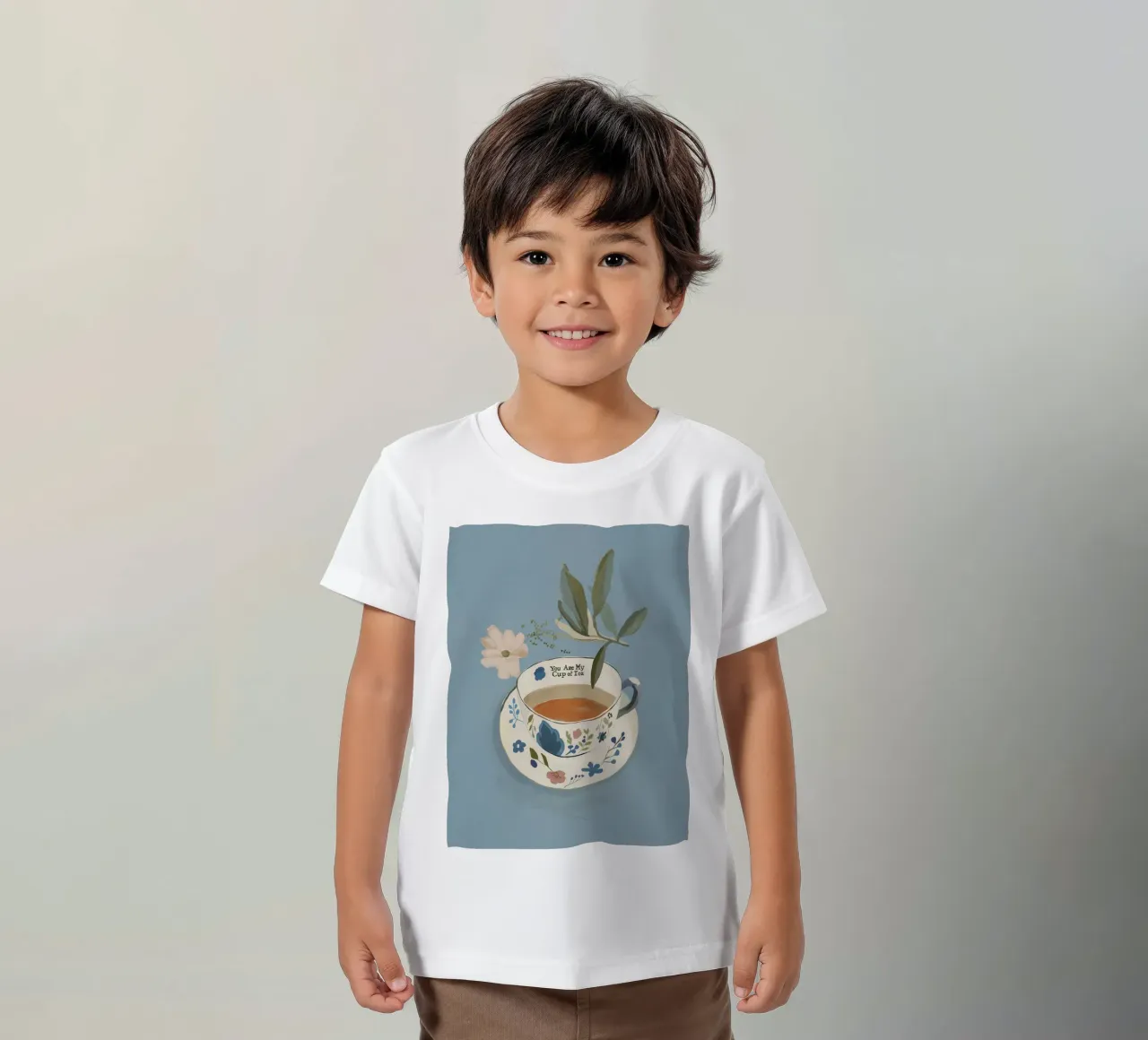 You are My Cup of Tea 3 kids t-shirt by ThingDesign