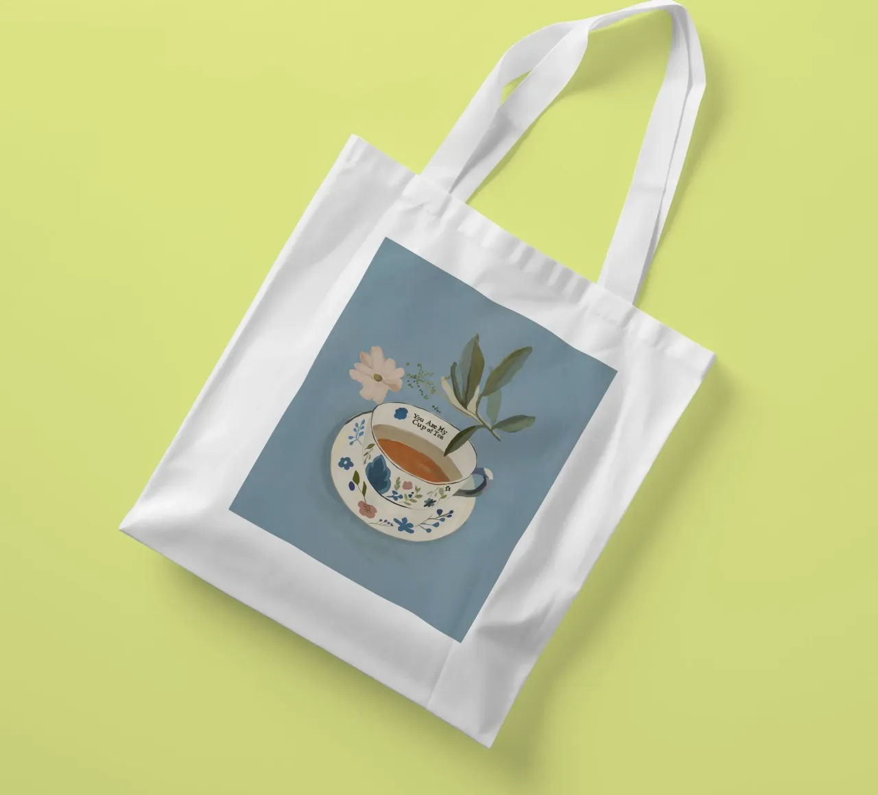 You are My Cup of Tea 3 tote bag by ThingDesign