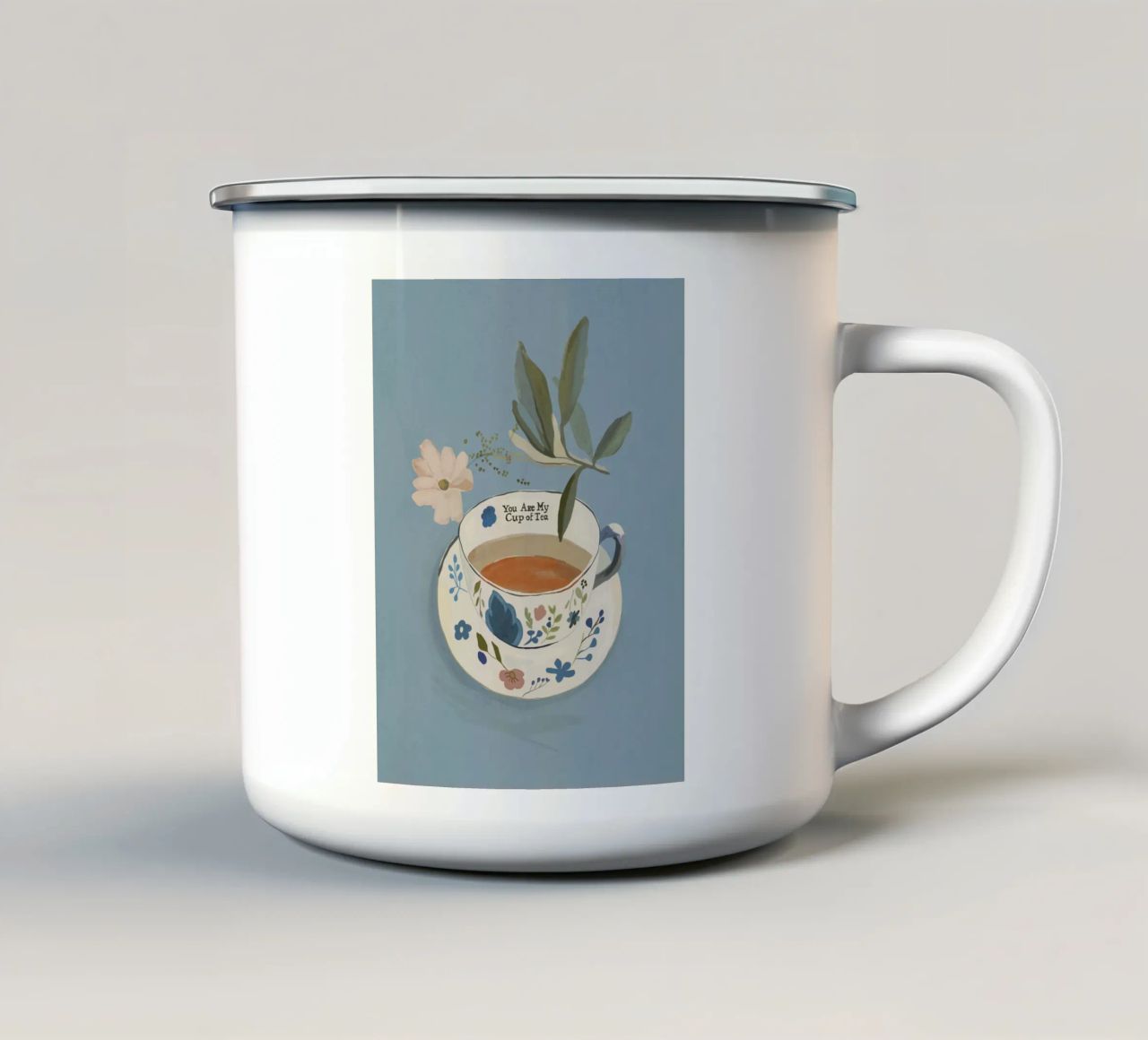 Sei la mia tazza di tè 3 tazza in smalto da ThingDesign