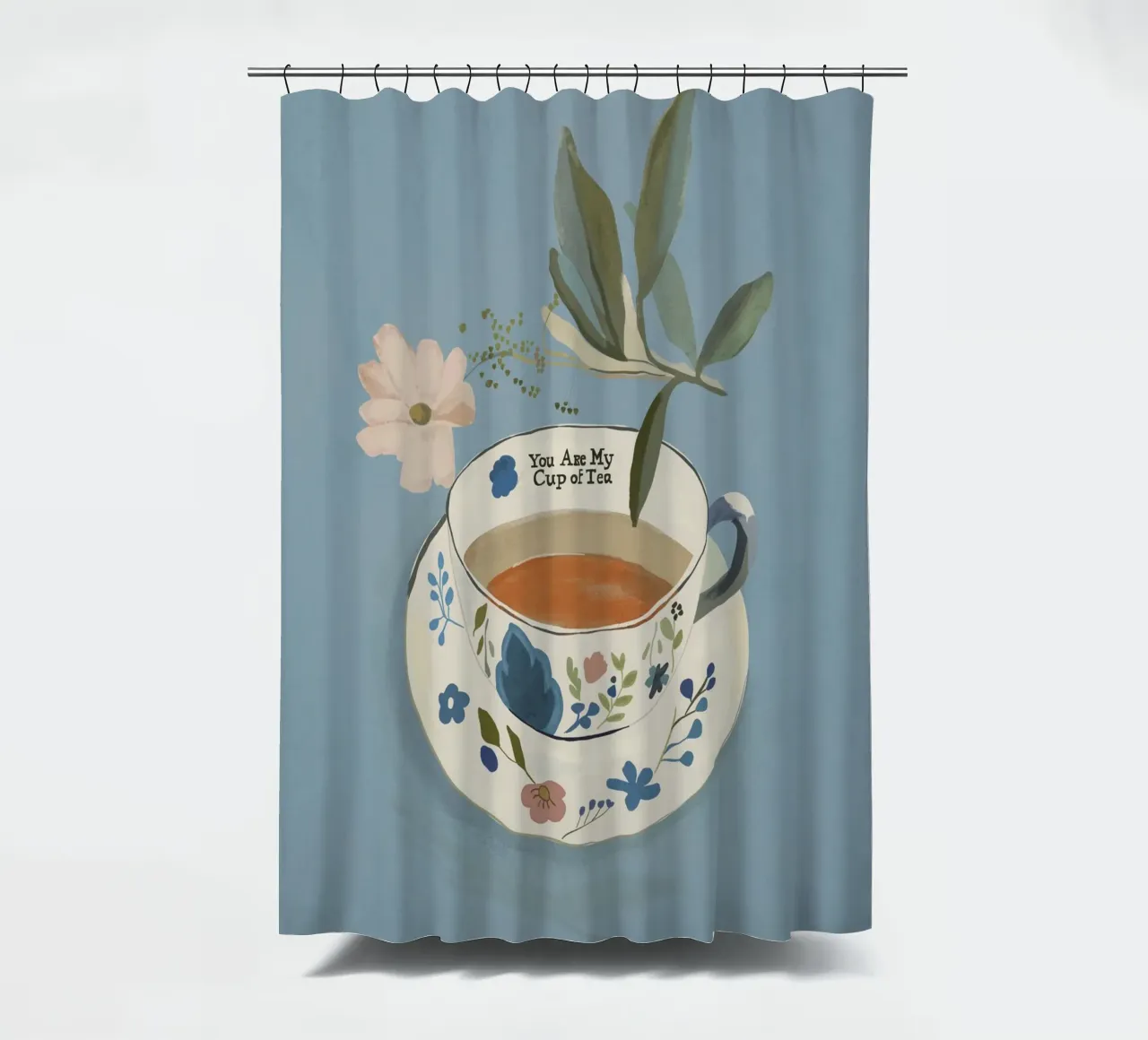 You are My Cup of Tea 3 shower curtain by ThingDesign