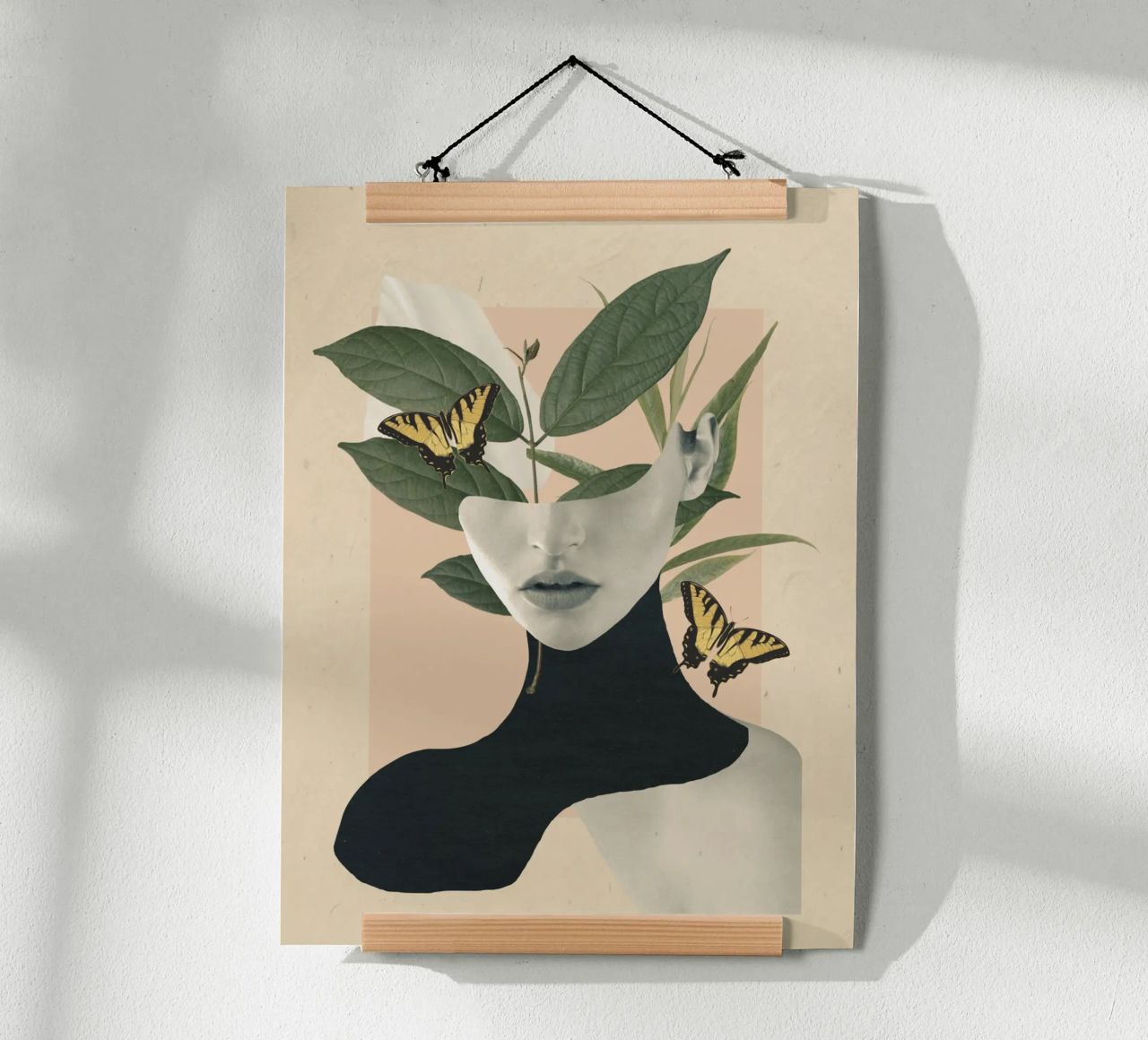 woman portrait collage2 poster by dada22