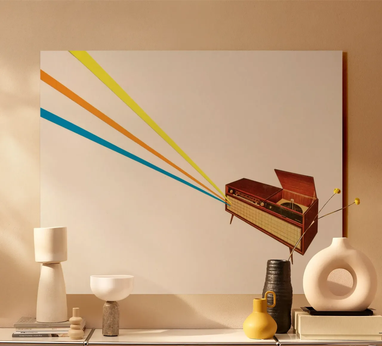 Trasmissione plexiglass da Cassia Beck Collage