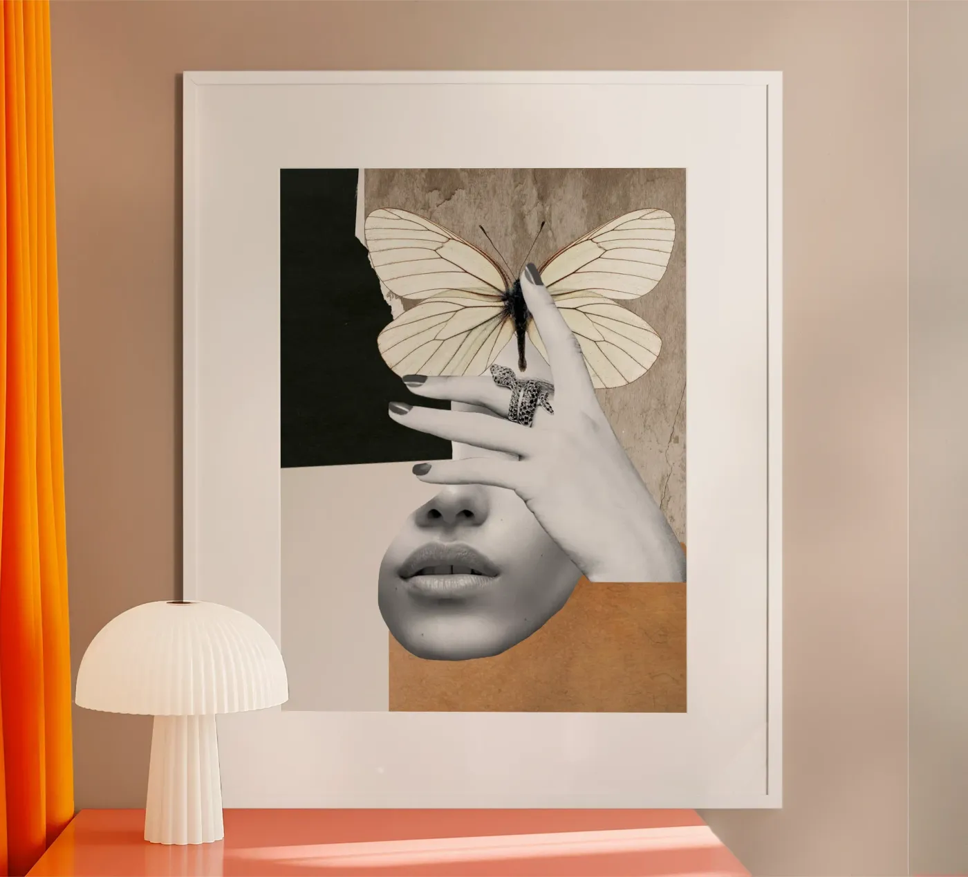 collage arte farfalla 2 poster da dada22
