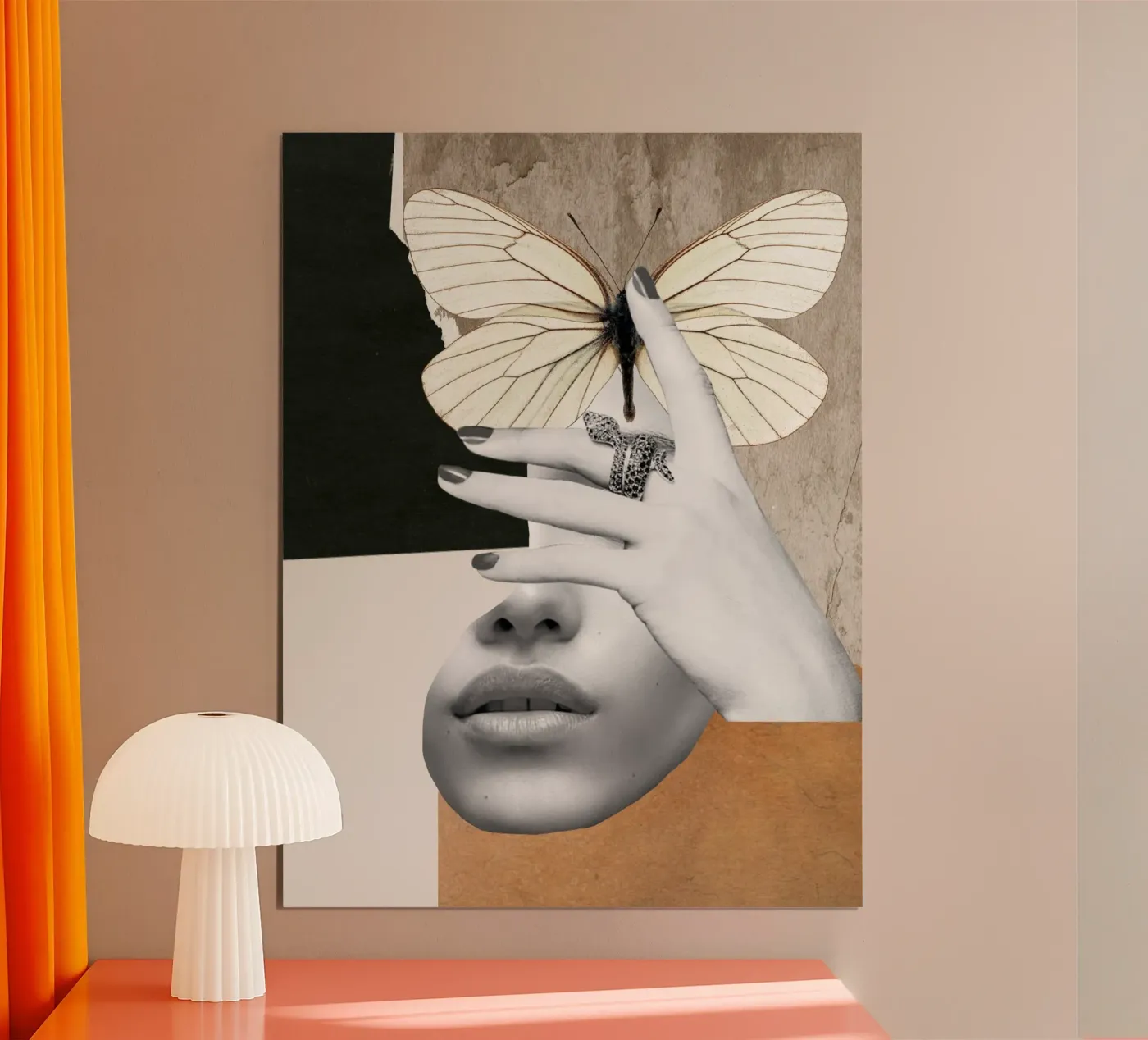 collage arte farfalla 2 poster da dada22