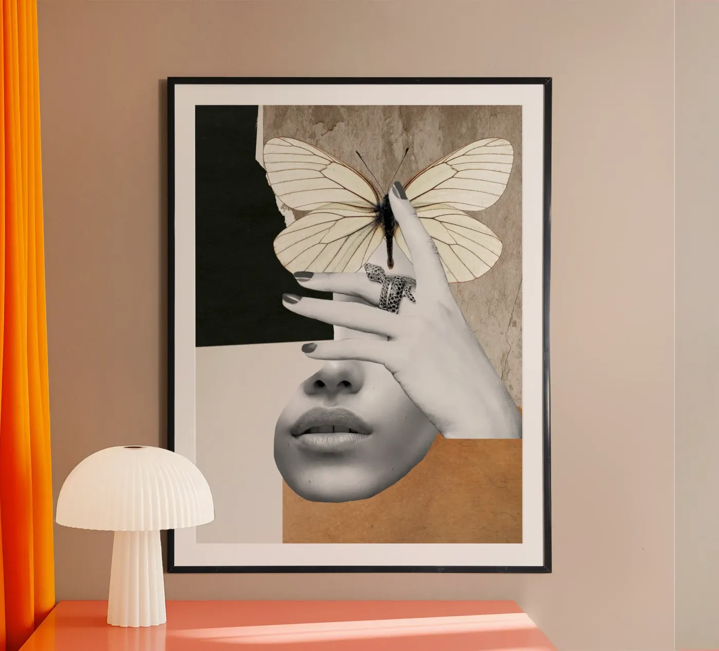 collage arte farfalla 2 poster da dada22