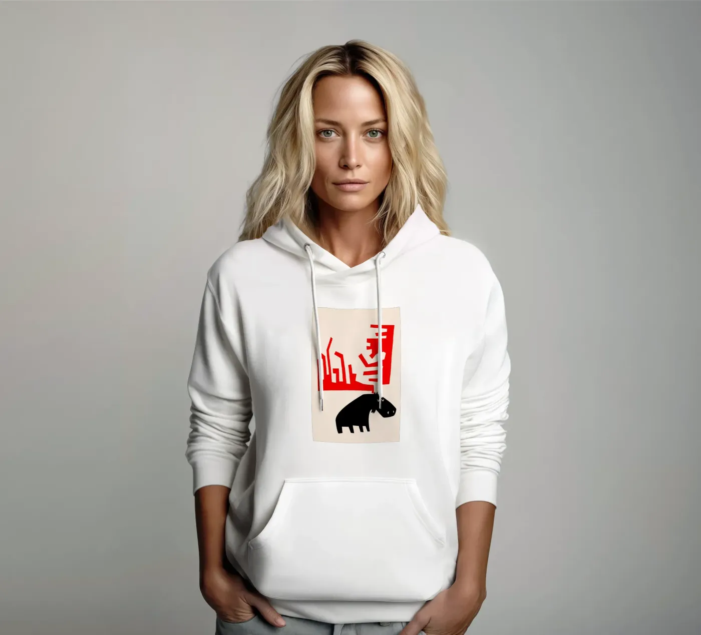 Grumpy Moose hoodie by Fox & Velvet