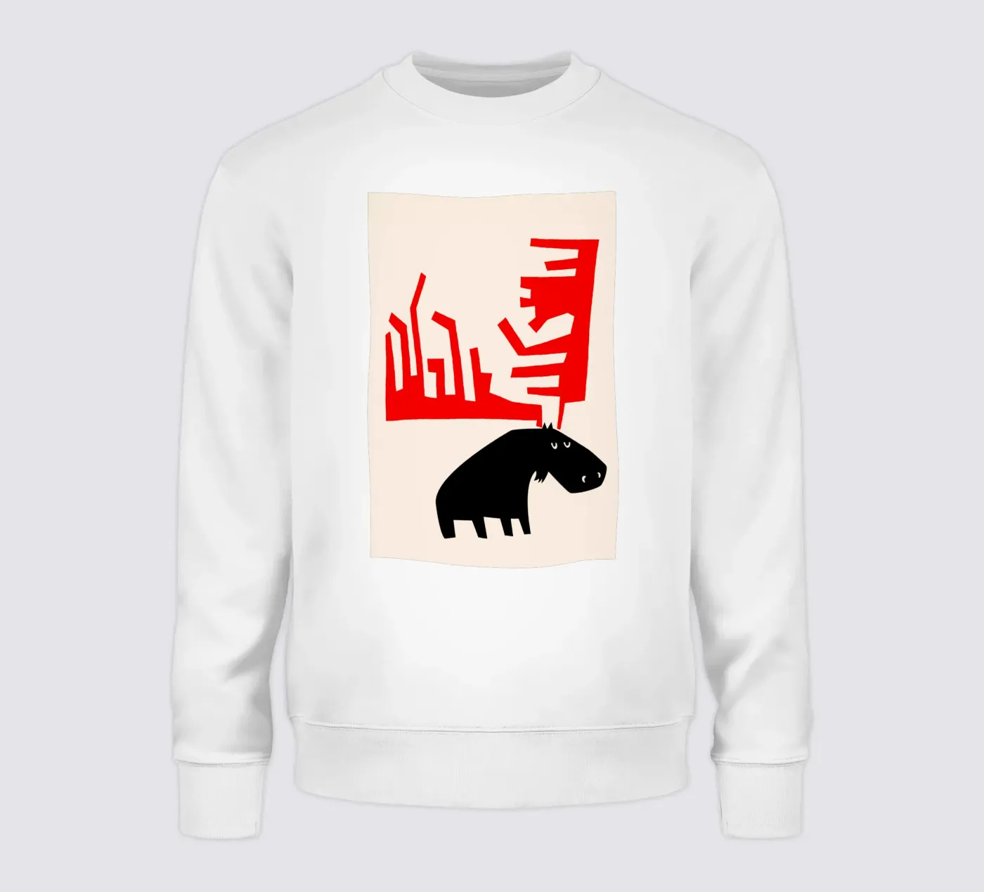 Mürrischer Elch Sweatshirt von Fox & Velvet