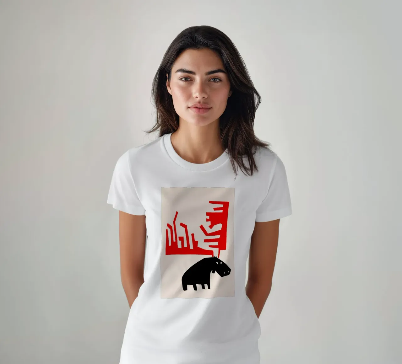 Alce brontolone t-shirt da Fox & Velvet