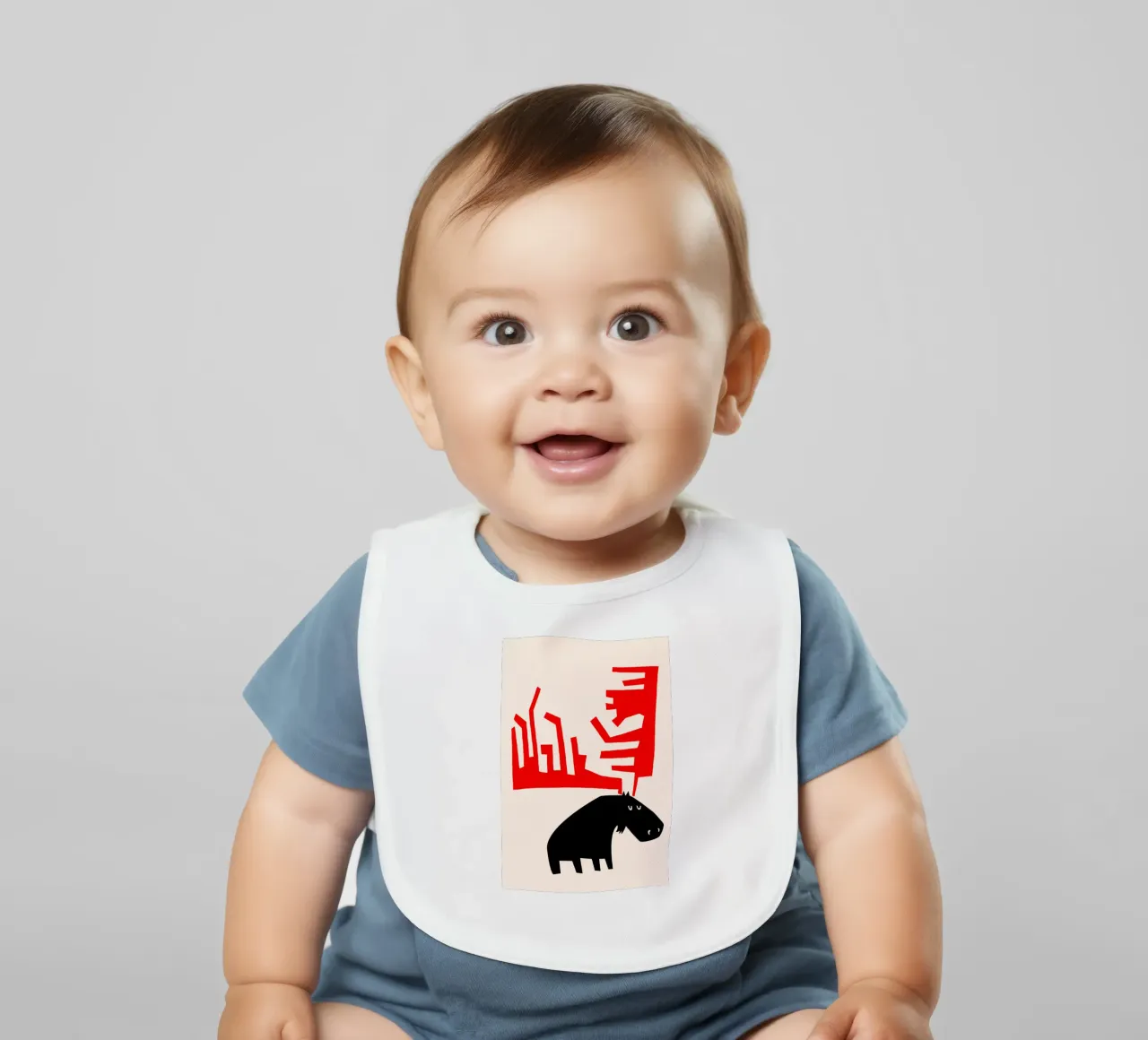 Grumpy Moose Babylätzchen von Fox & Velvet