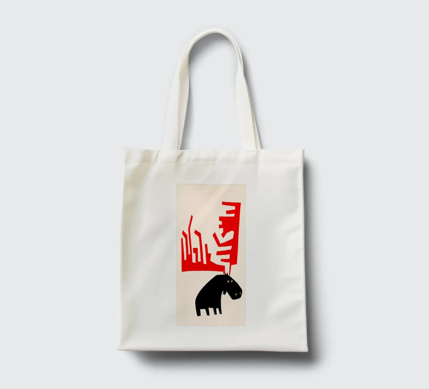 Grumpy Moose tote bag by Fox & Velvet