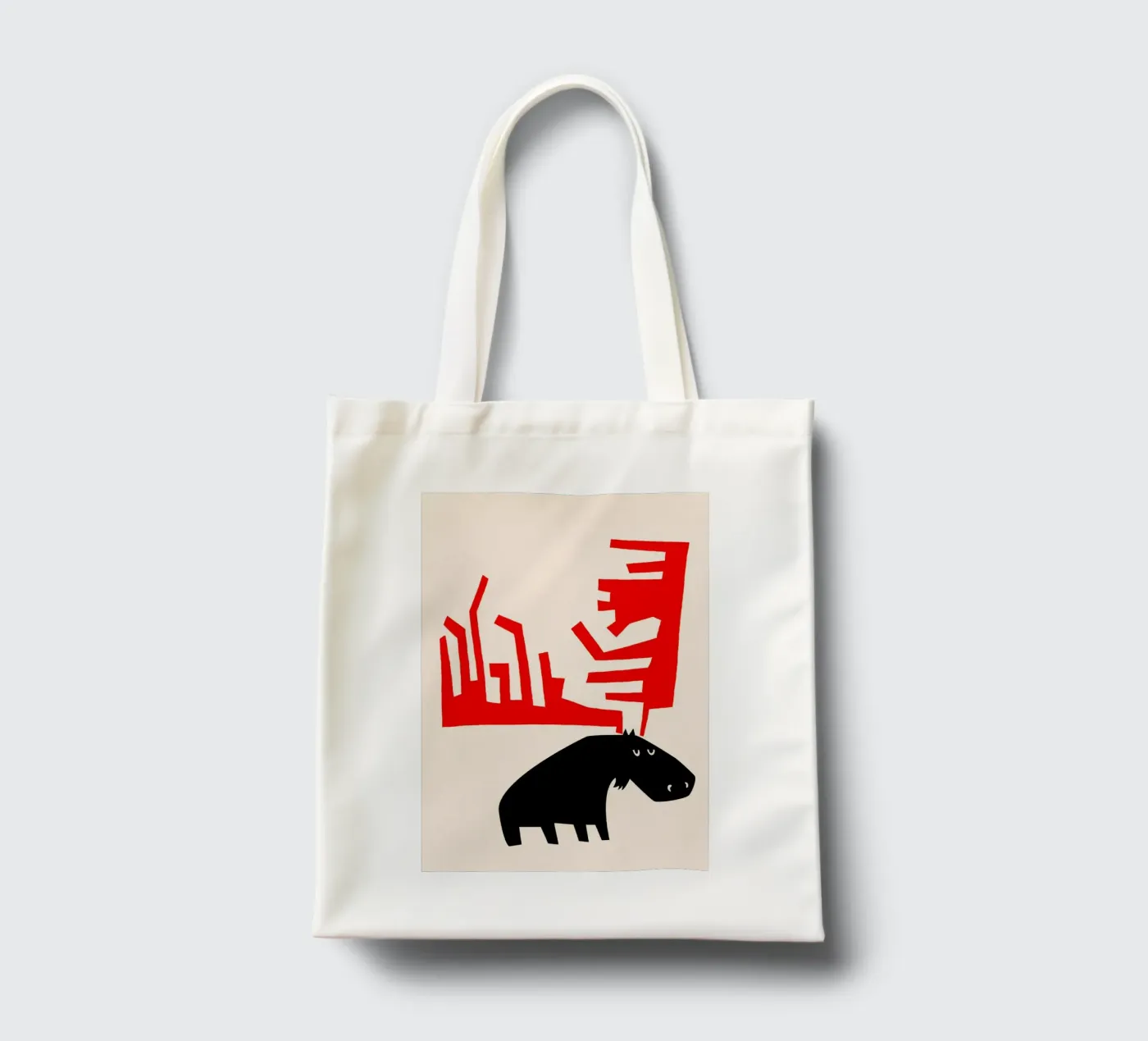 Grumpy Moose tote bag by Fox & Velvet