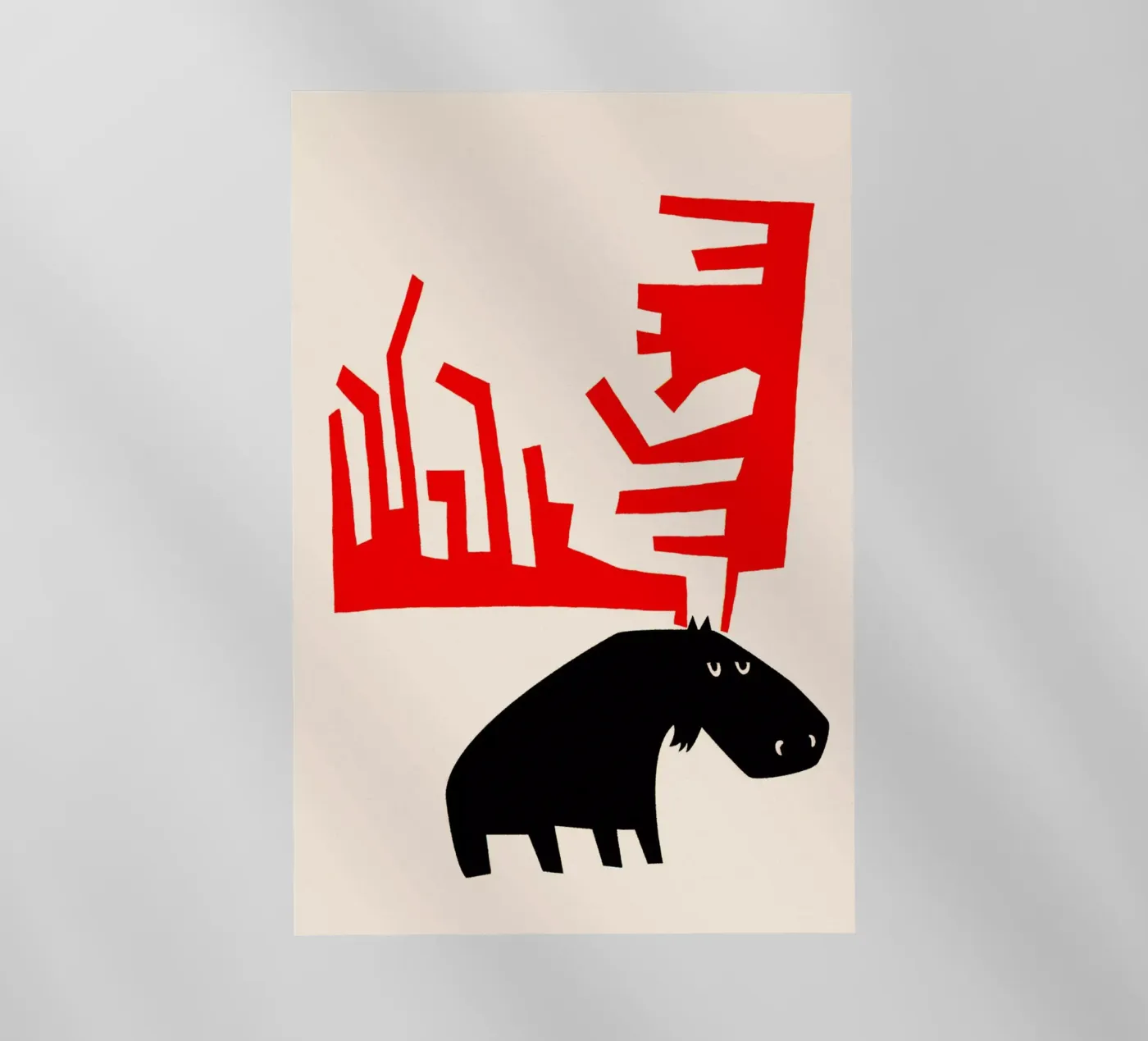 Alce brontolone pellicola backlit da Fox & Velvet