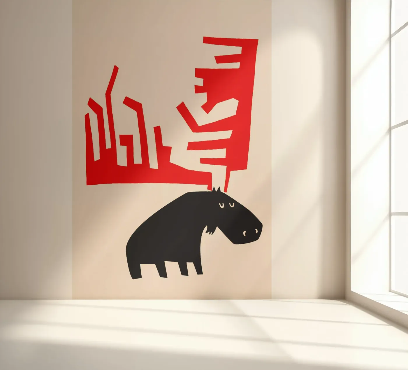 Grumpy Moose papier peint photo de Fox & Velvet