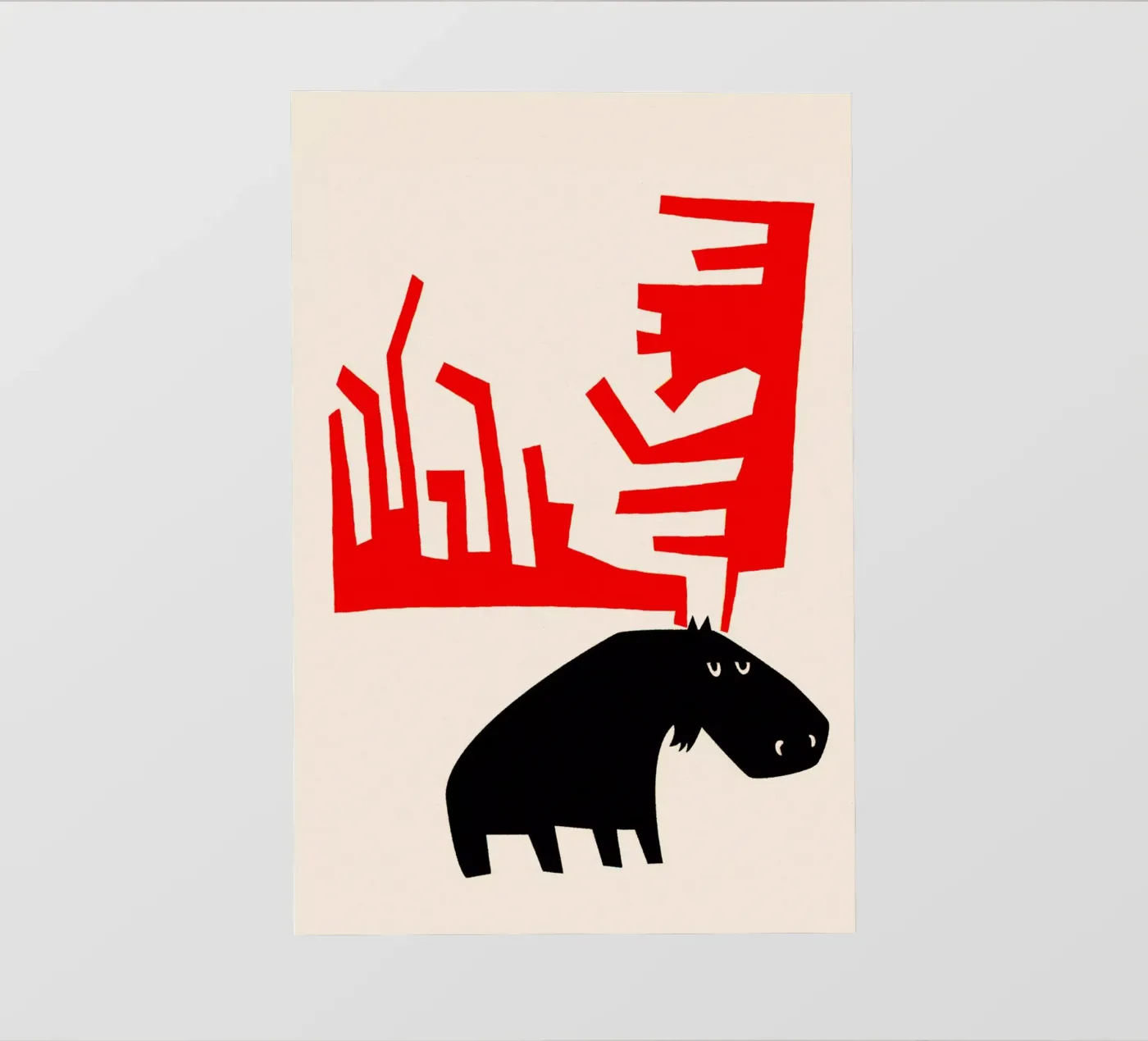 Grumpy Moose papier peint photo de Fox & Velvet