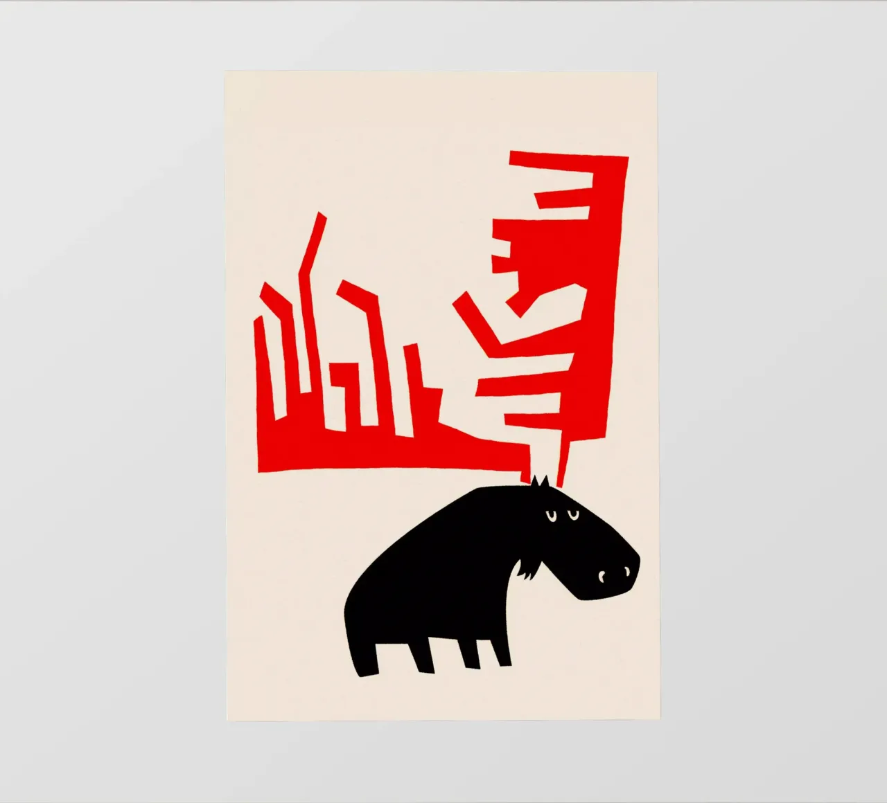 Knorrige Eland fotobehang van Fox & Velvet