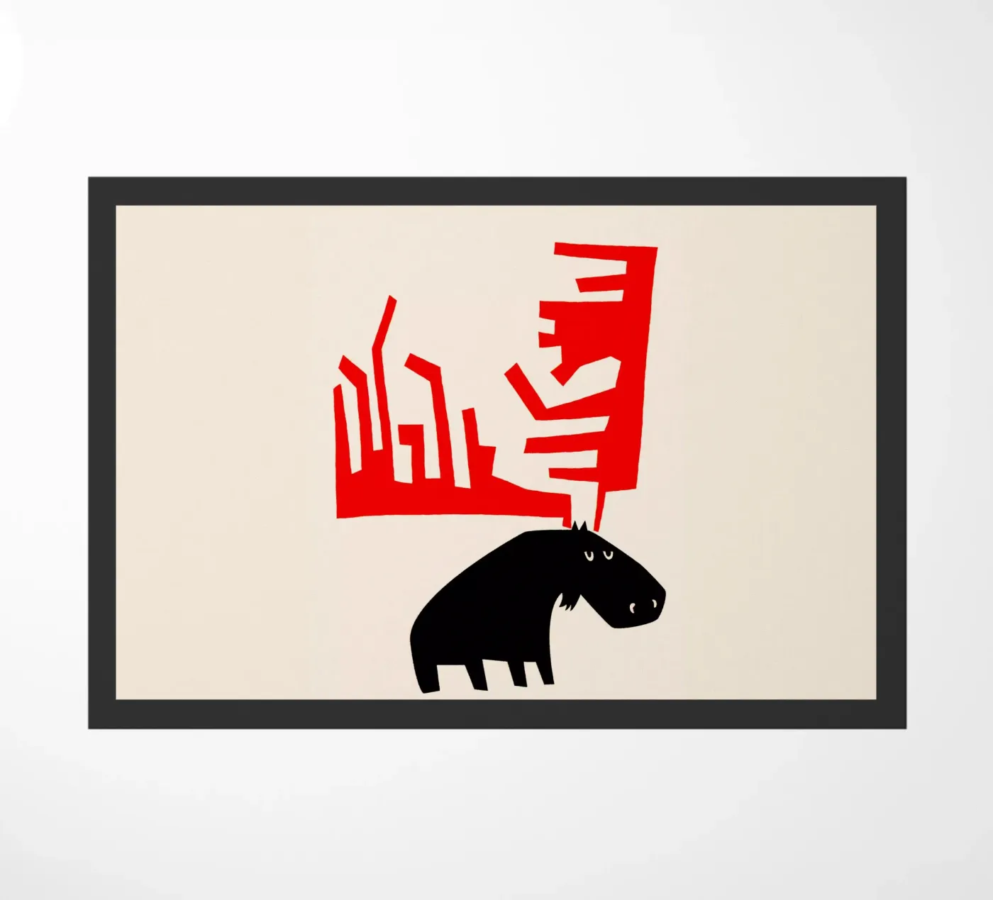 Alce brontolone zerbino da Fox & Velvet