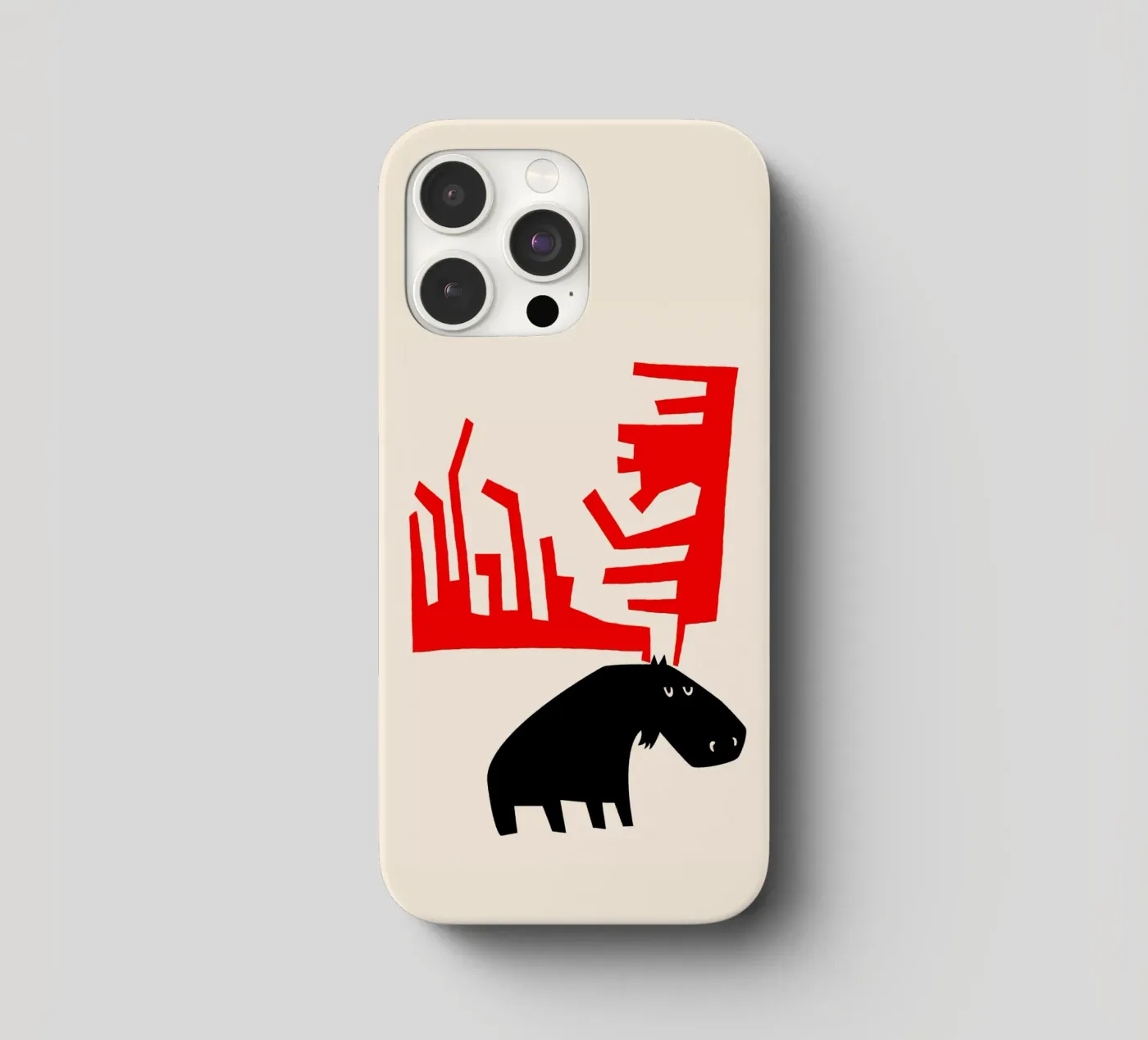 Grumpy Moose iphone case by Fox & Velvet