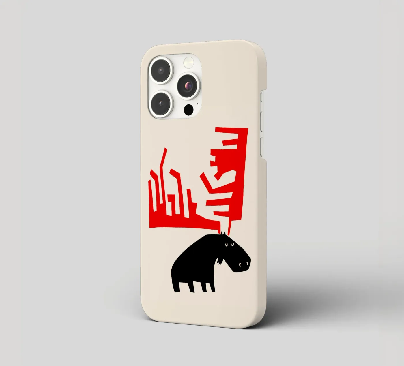Grumpy Moose iphone case by Fox & Velvet