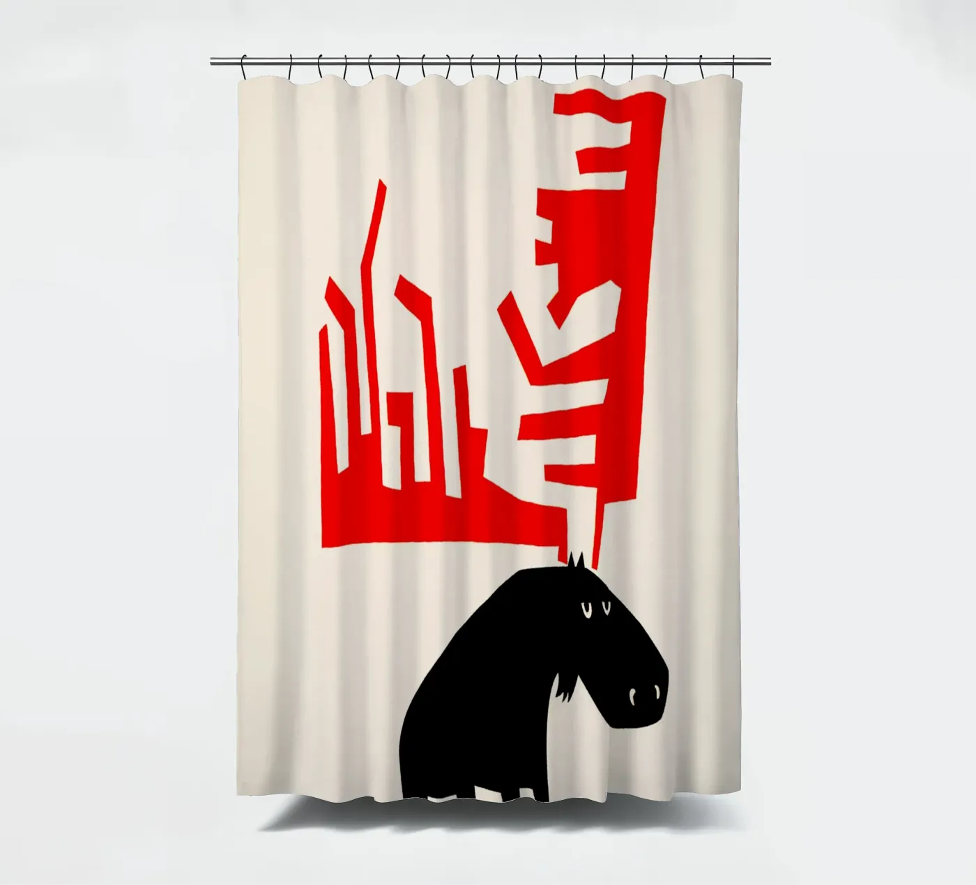 Alce brontolone tenda da doccia da Fox & Velvet