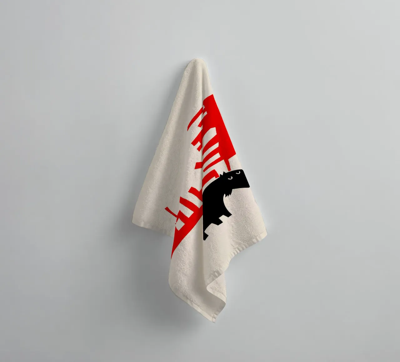 Alce brontolone asciugamano da bagno da Fox & Velvet