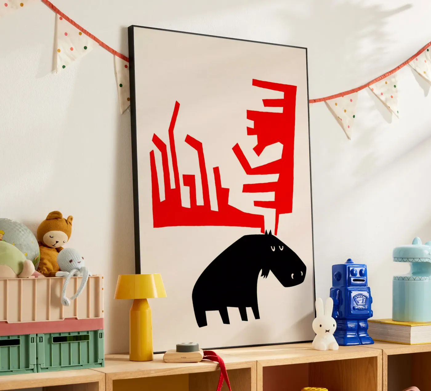 Knorrige Eland aluminium-dibond van Fox & Velvet